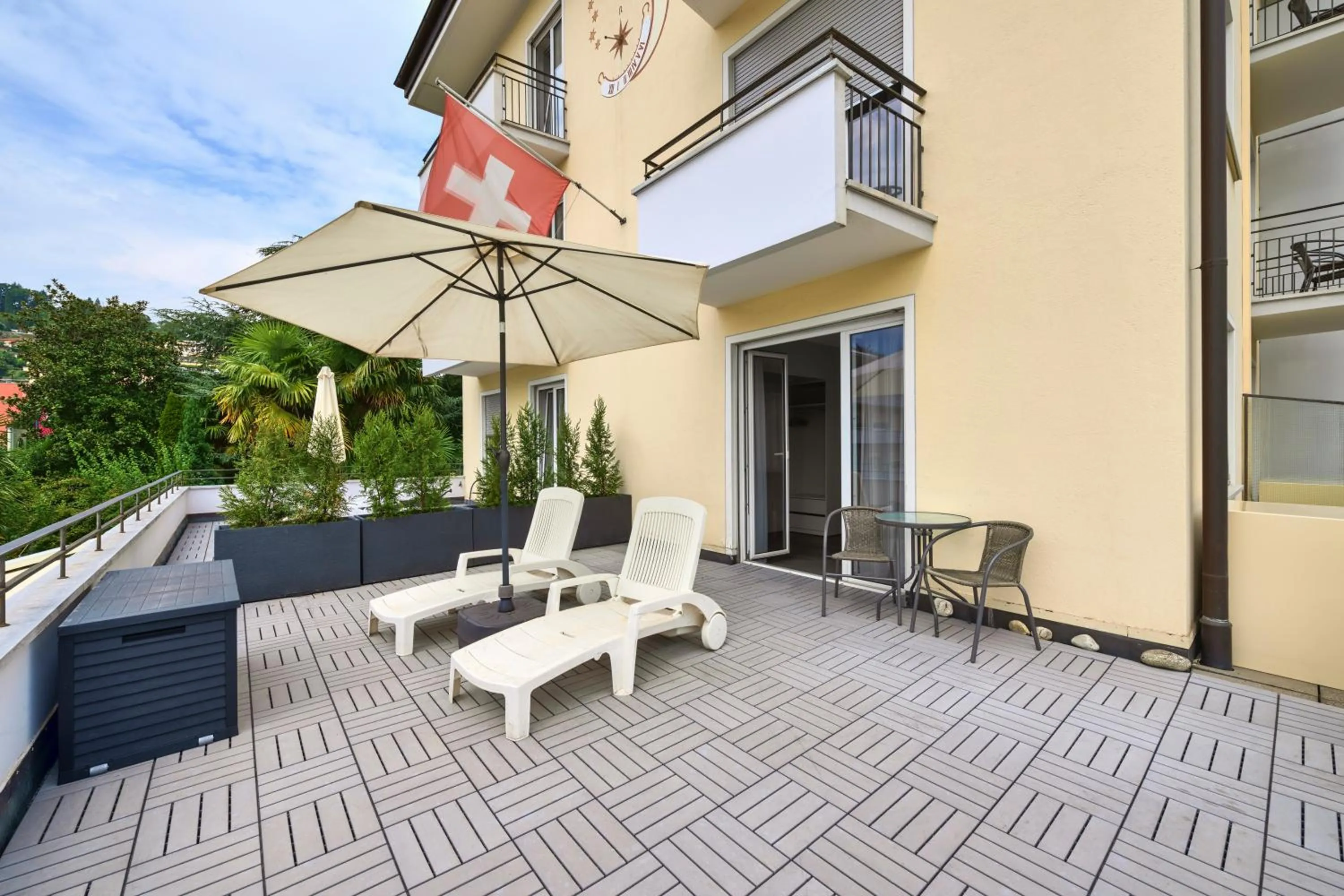 Balcony/Terrace in Hotel Luna Garni