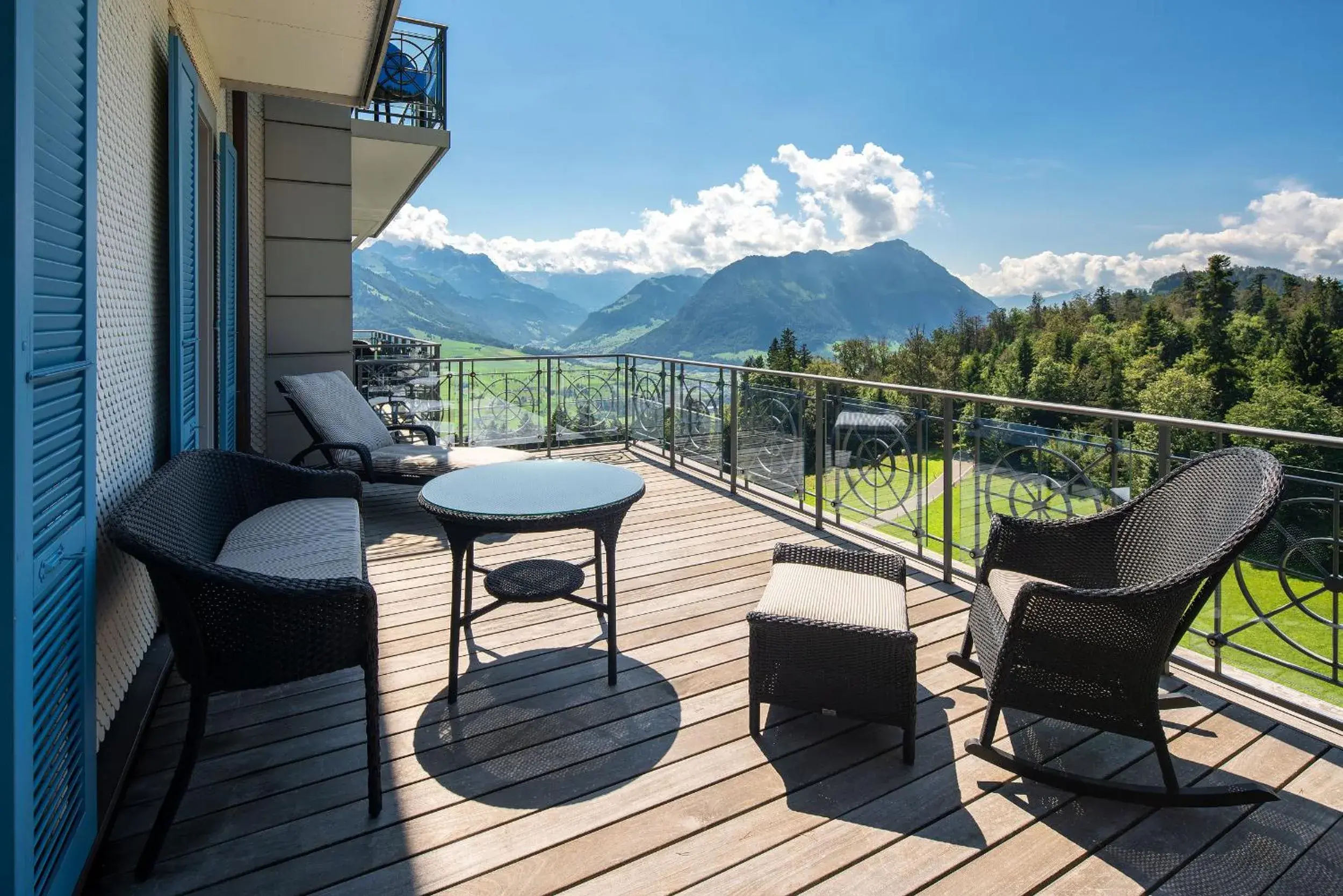 Superior Room with Terrace and Mountain View in Hotel Villa Honegg Superior Room with Terrace and Mountain View in Hotel Villa Honegg