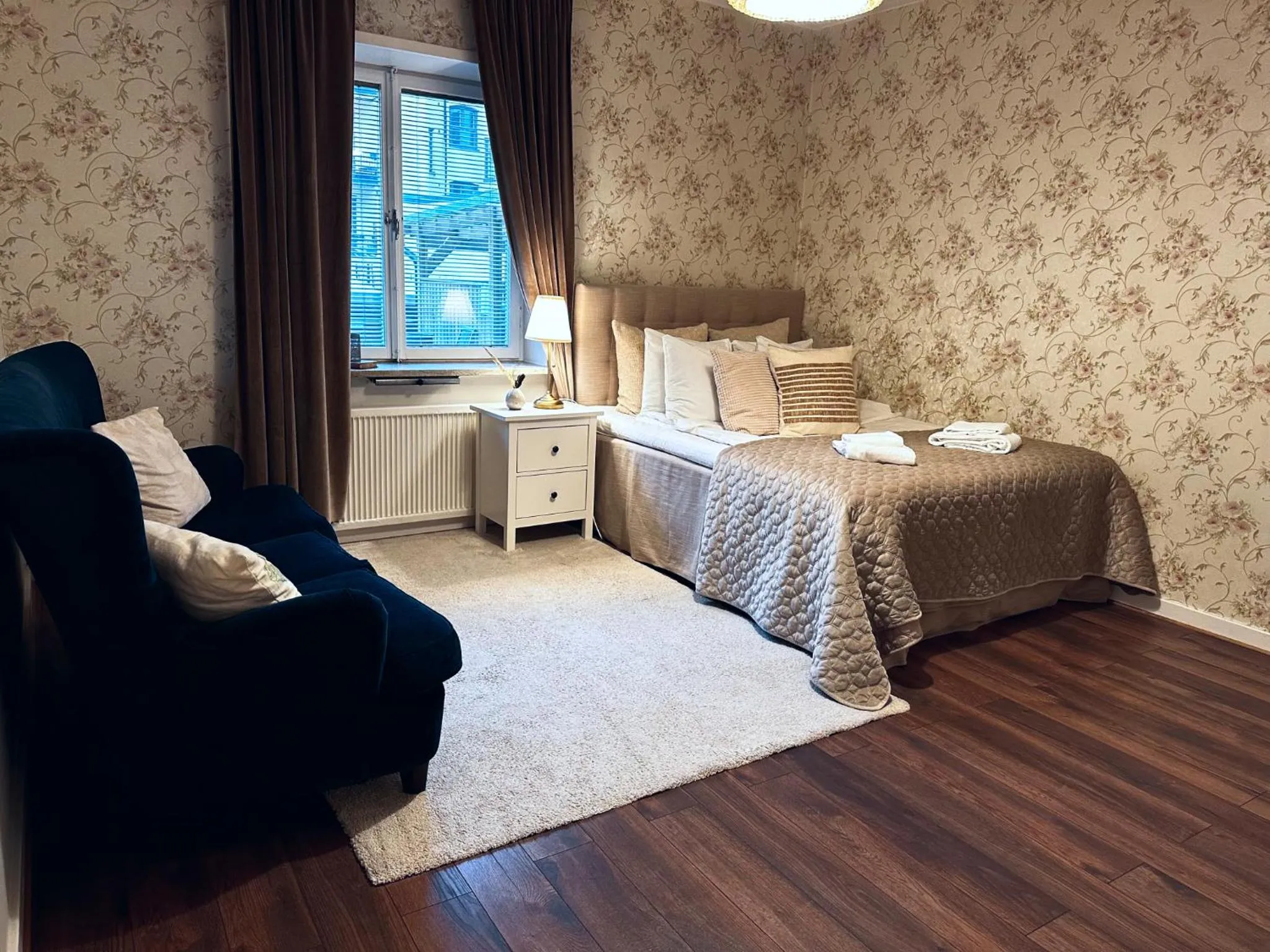 Bed in Hotel Tre Små Rum