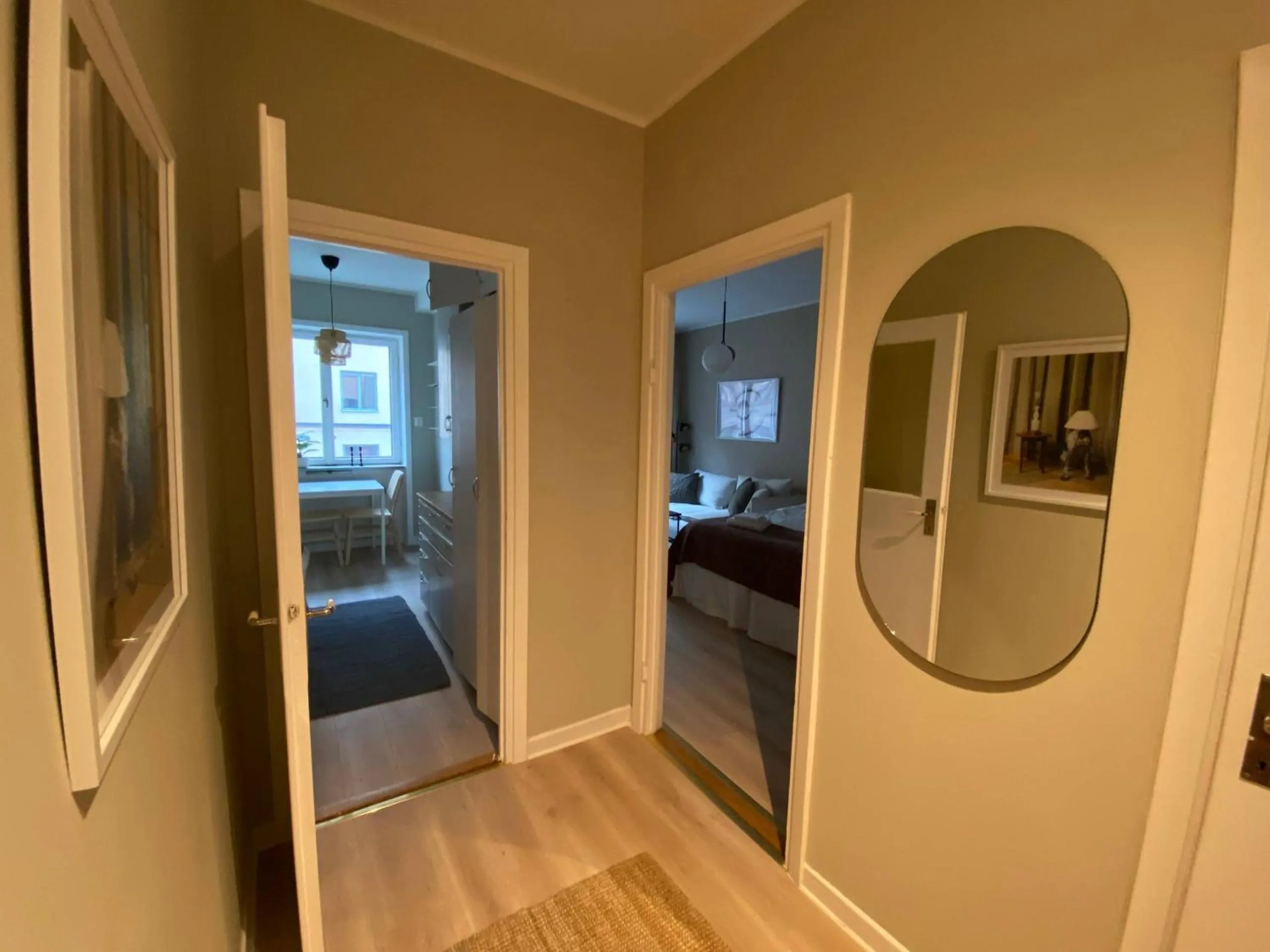 Bed in Hotel Tre Små Rum