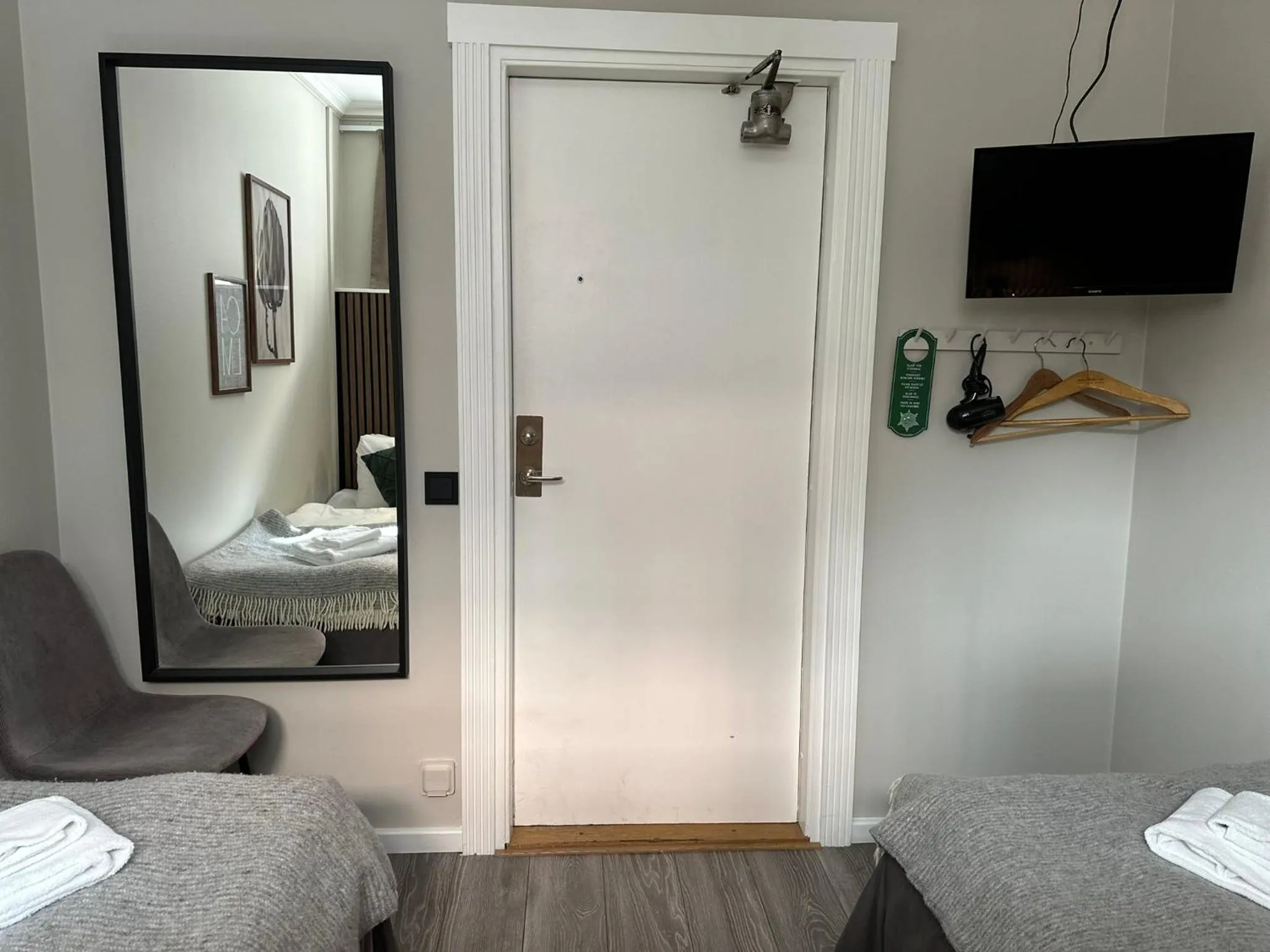 Bed in Hotel Tre Små Rum