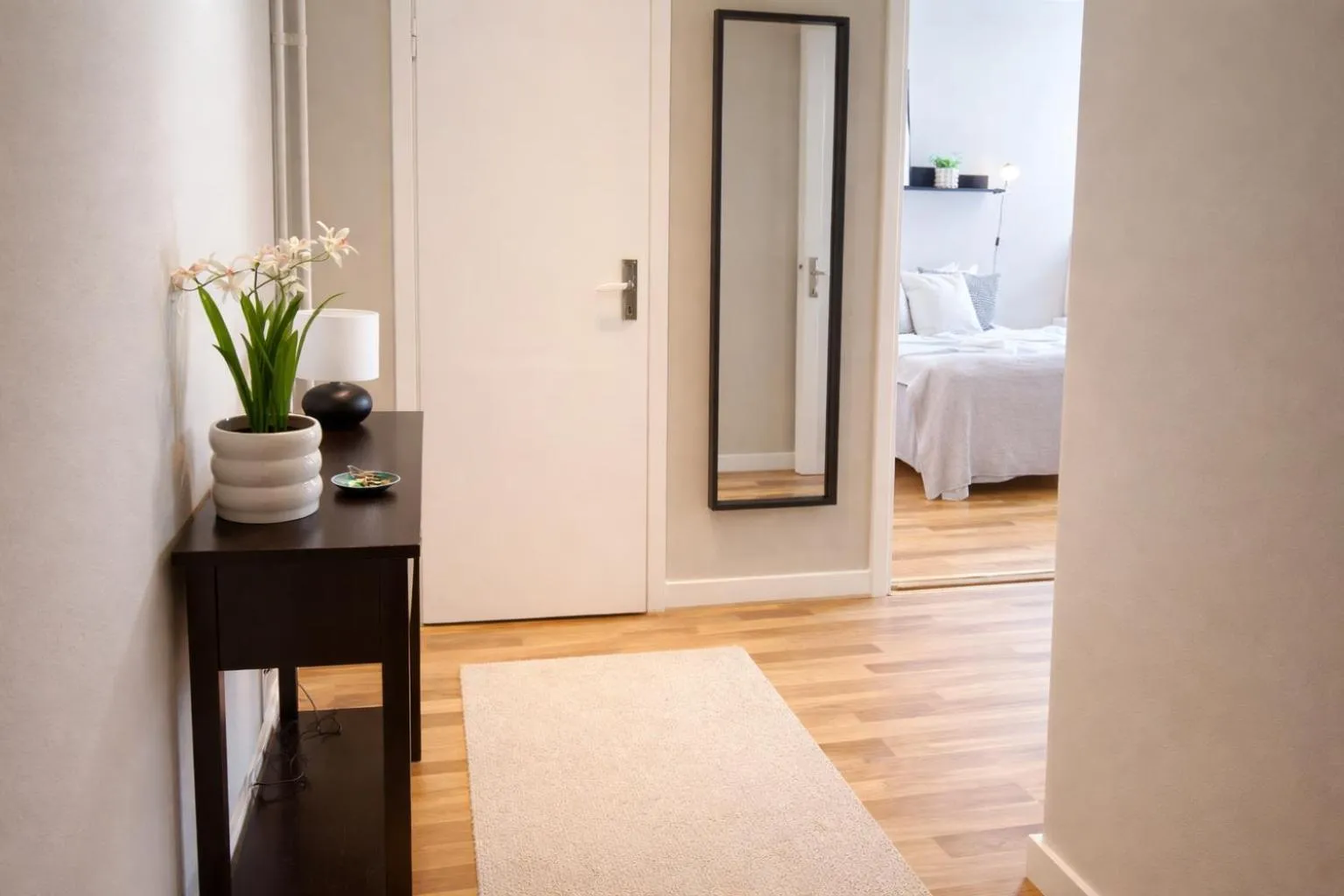 Bed in Hotel Tre Små Rum