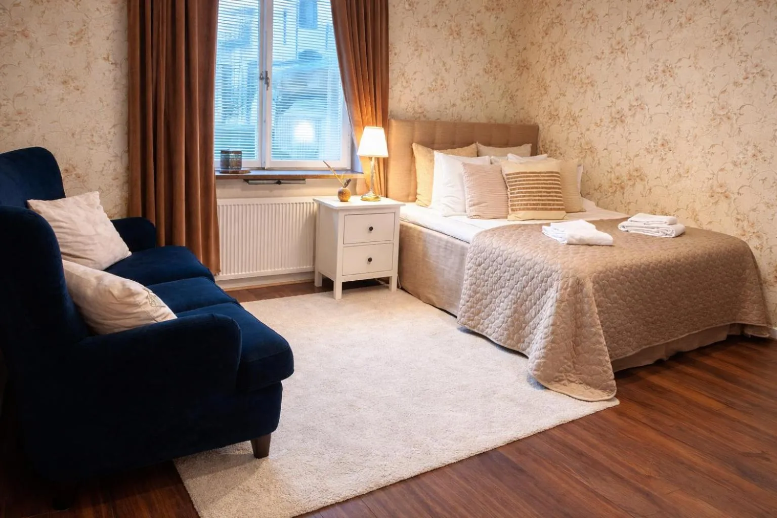 Bed in Hotel Tre Små Rum