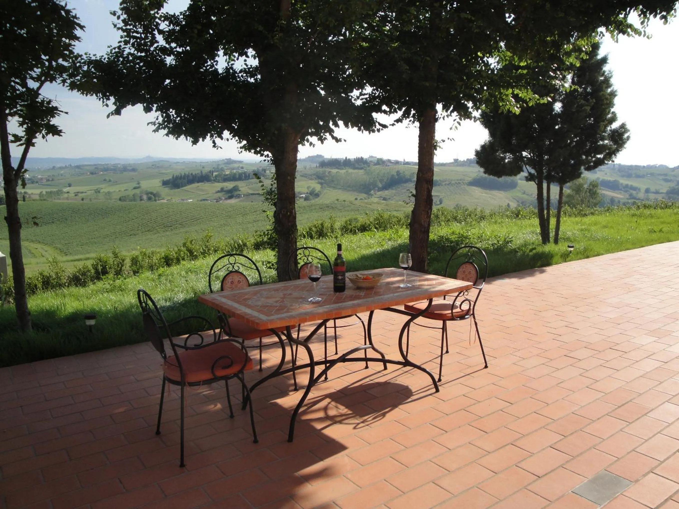 Patio in Agriturismo Streda Wine & Country Holiday