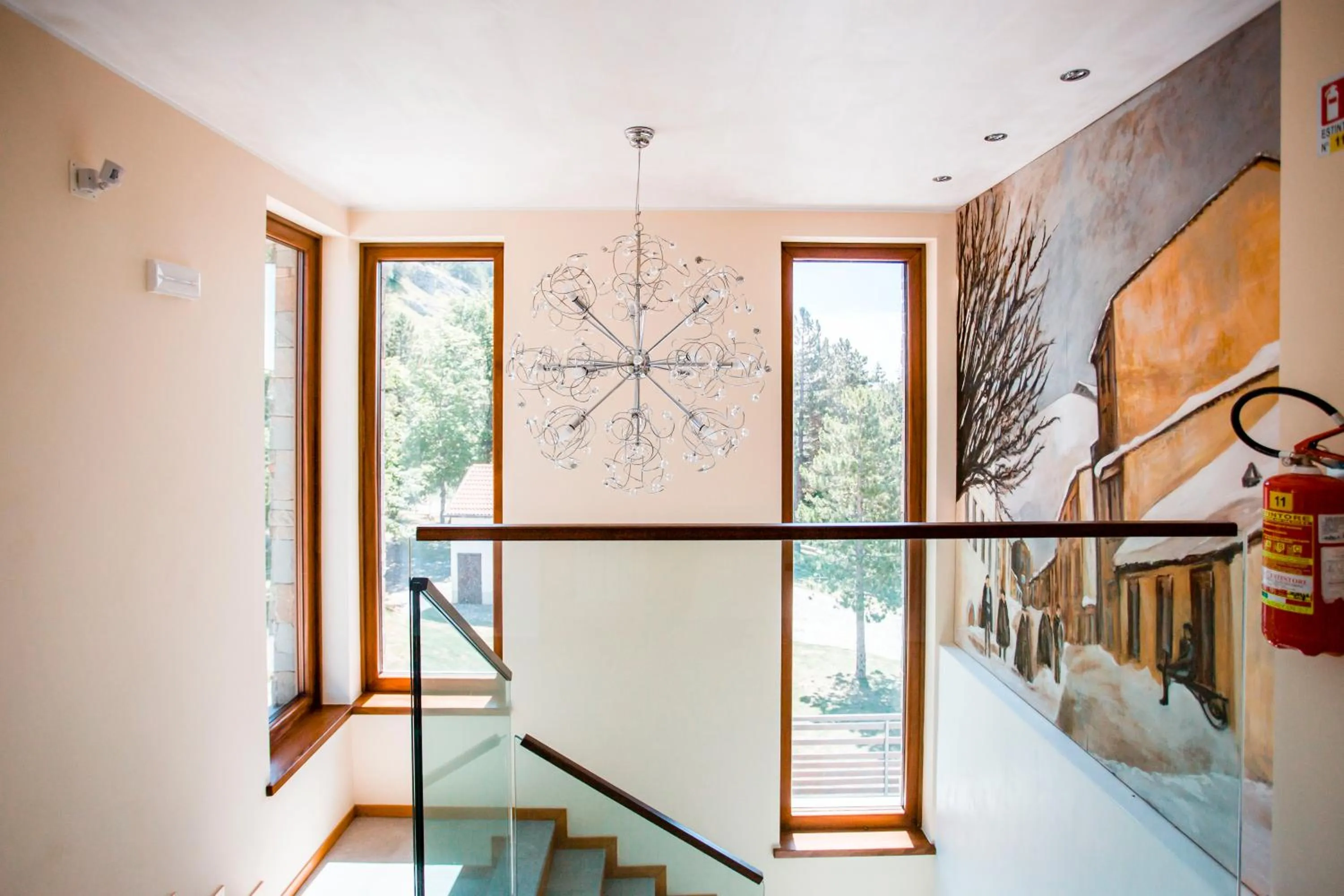 Inner courtyard view in Hotel Monte Campo