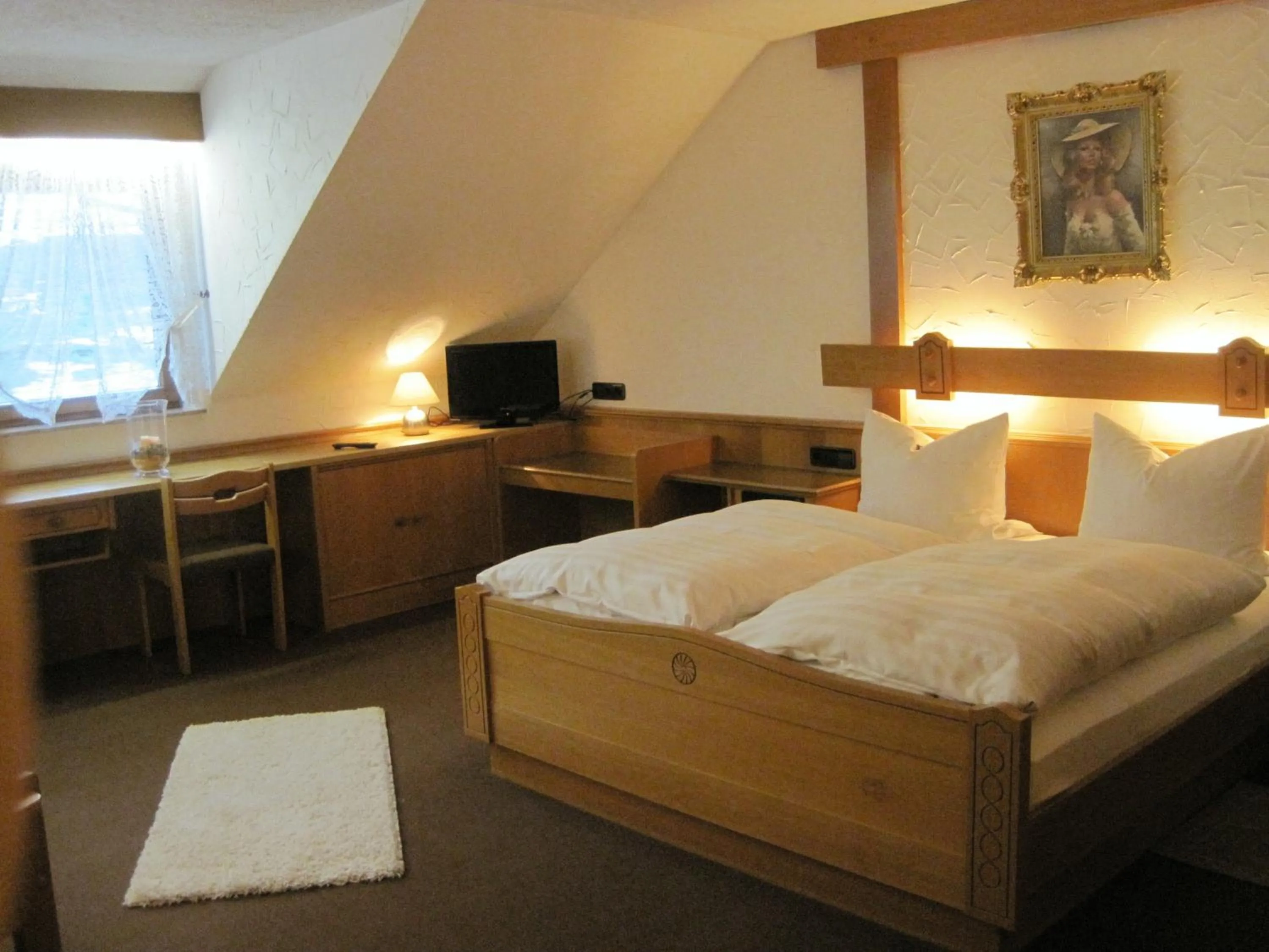 Bed in Hotel Restaurant Albans Sonne