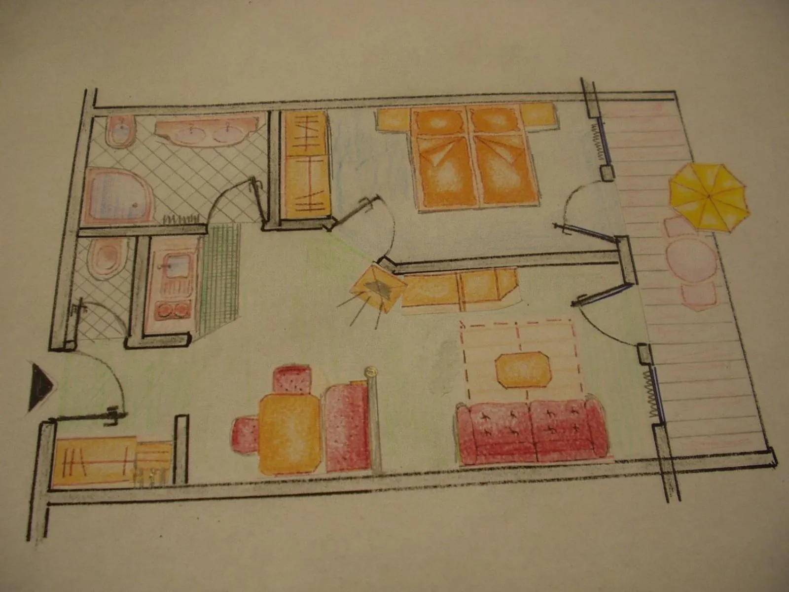 Floor plan in Residence Rossboden mit Hallenbad