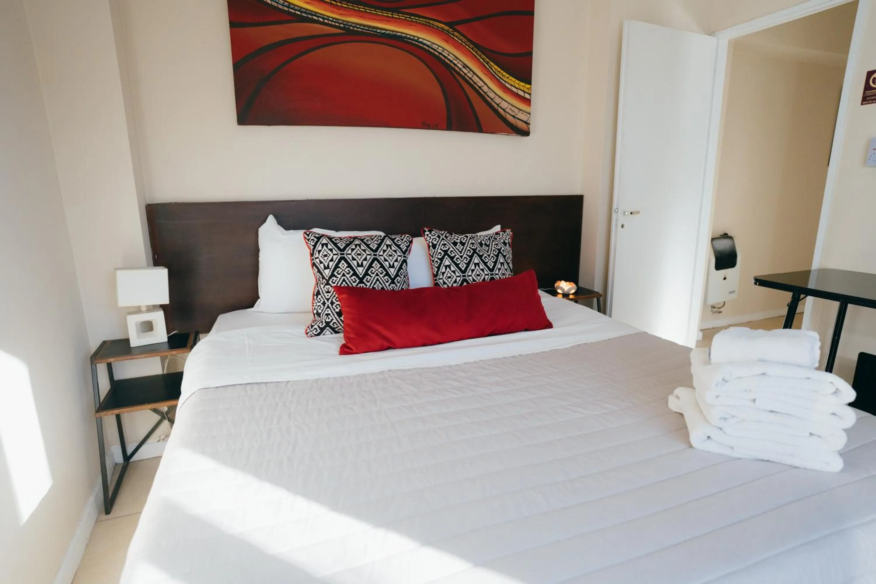 Bed in Uvas Apart Hotel