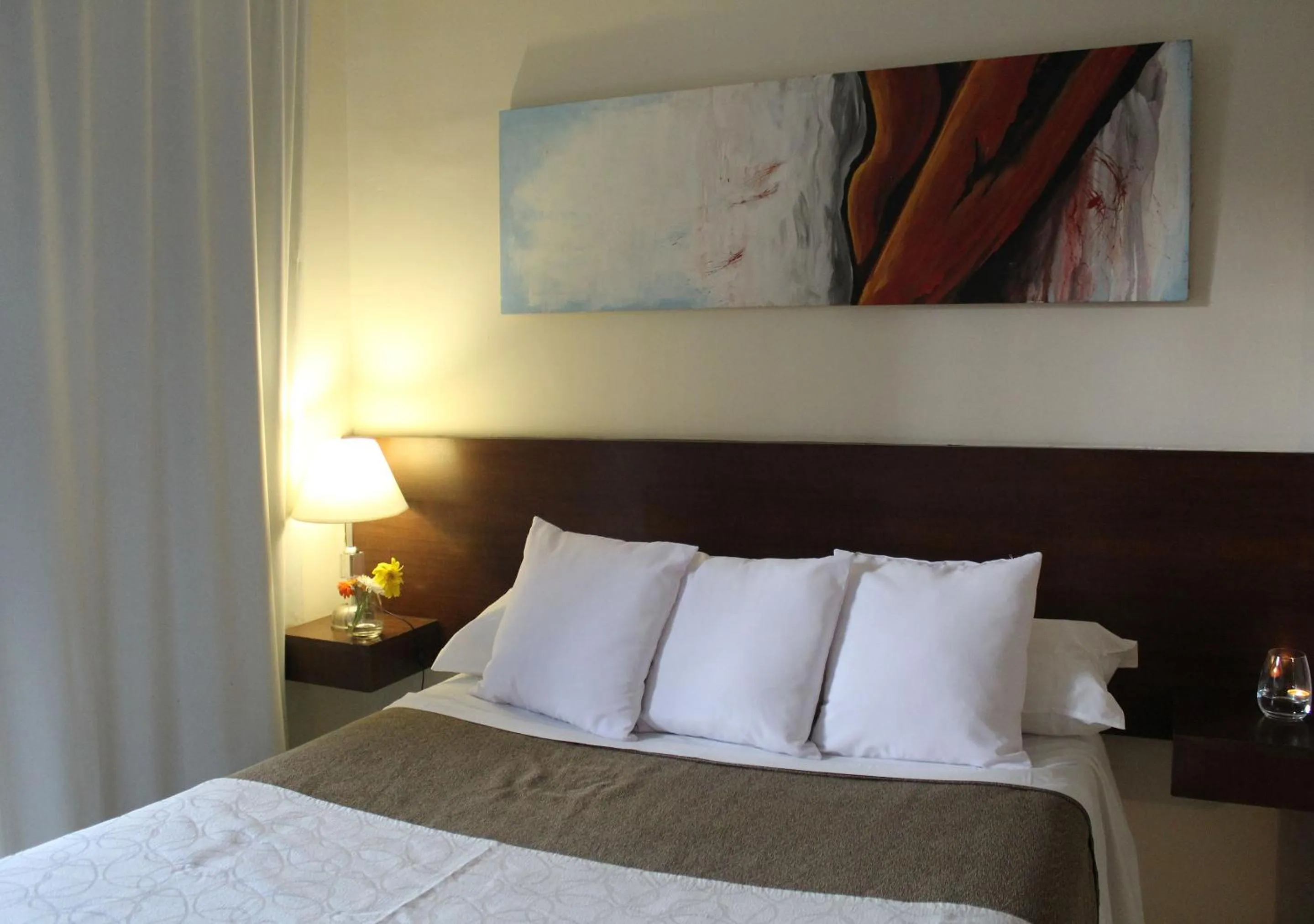 Bed in Uvas Apart Hotel