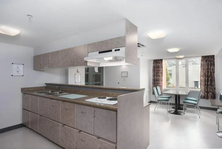 kitchen in YWCA Hotel Vancouver