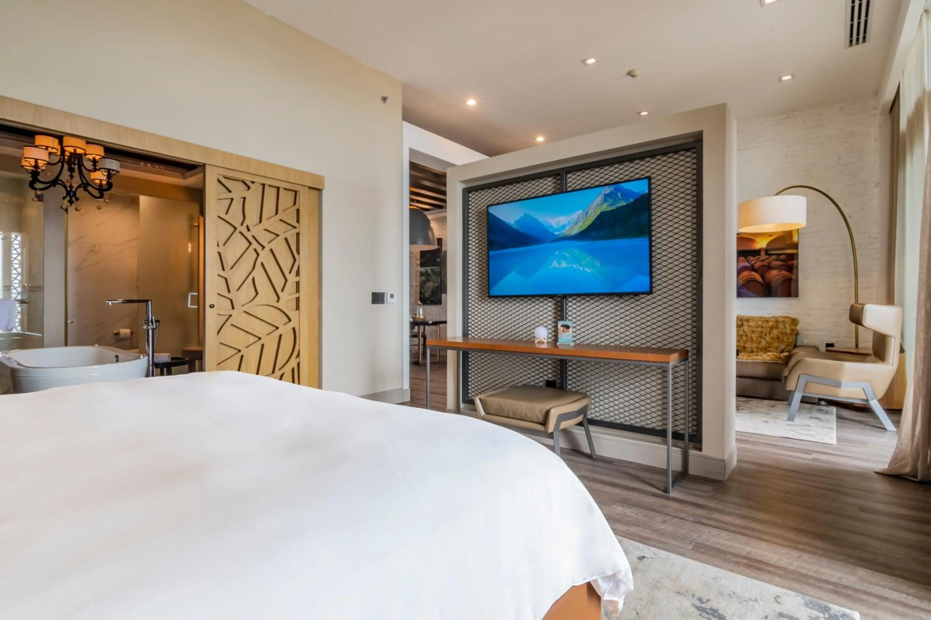 Bed in Torre Lucerna Hotel Ensenada