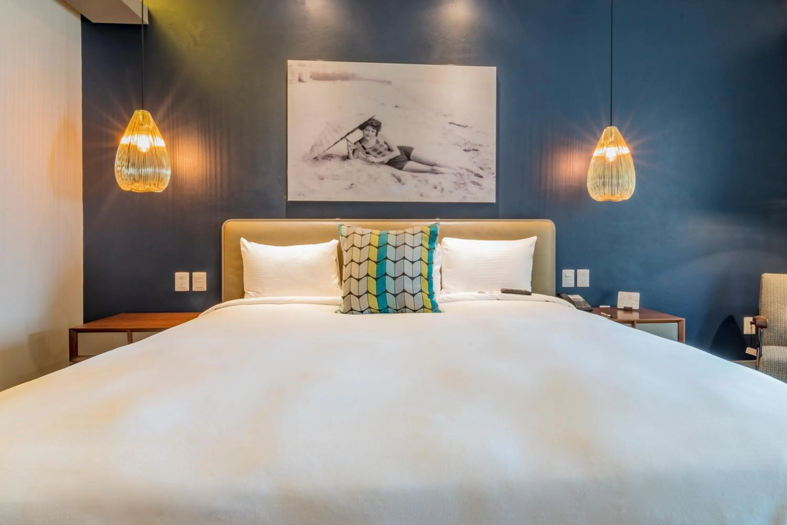 Bed in Torre Lucerna Hotel Ensenada