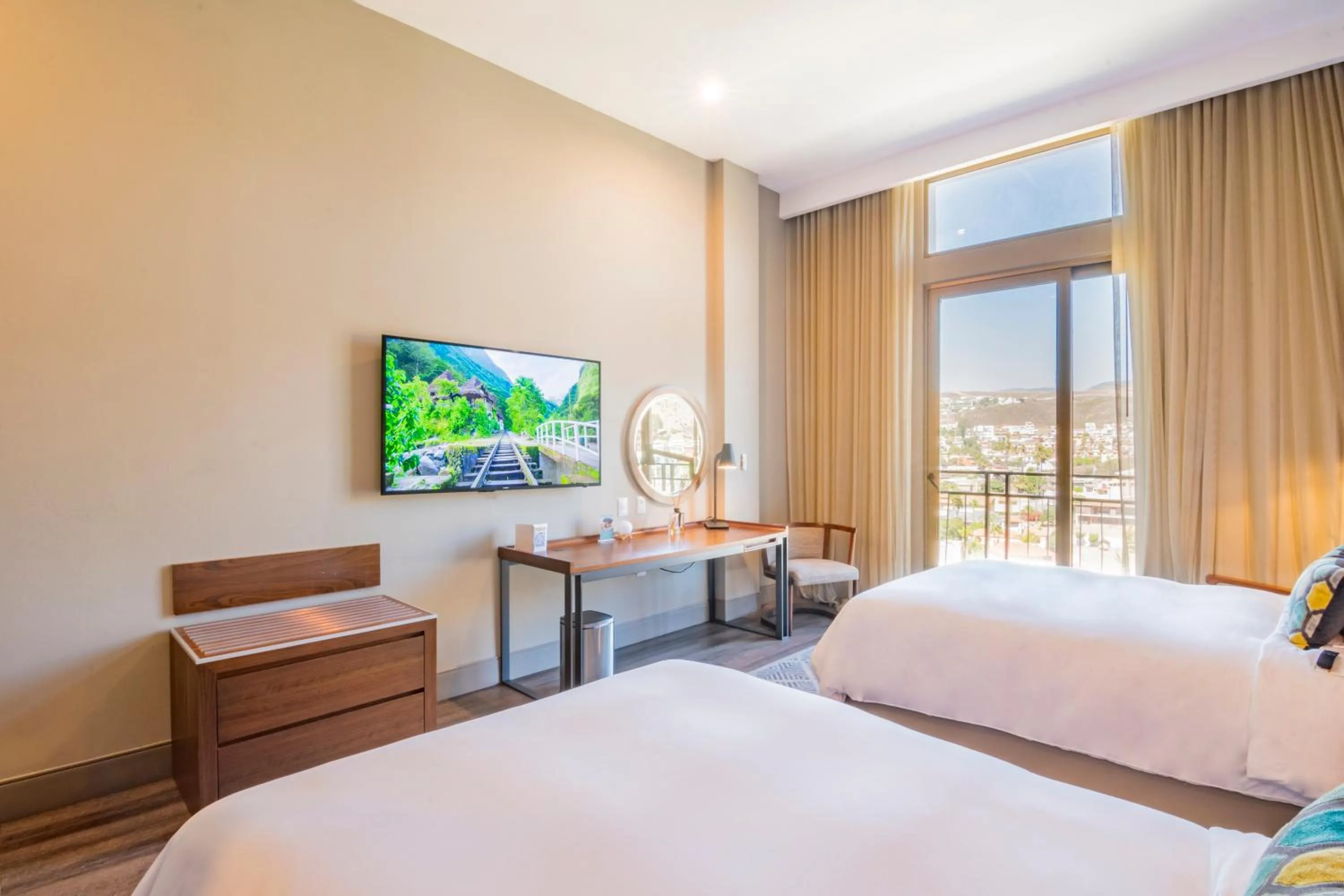 Bed in Torre Lucerna Hotel Ensenada