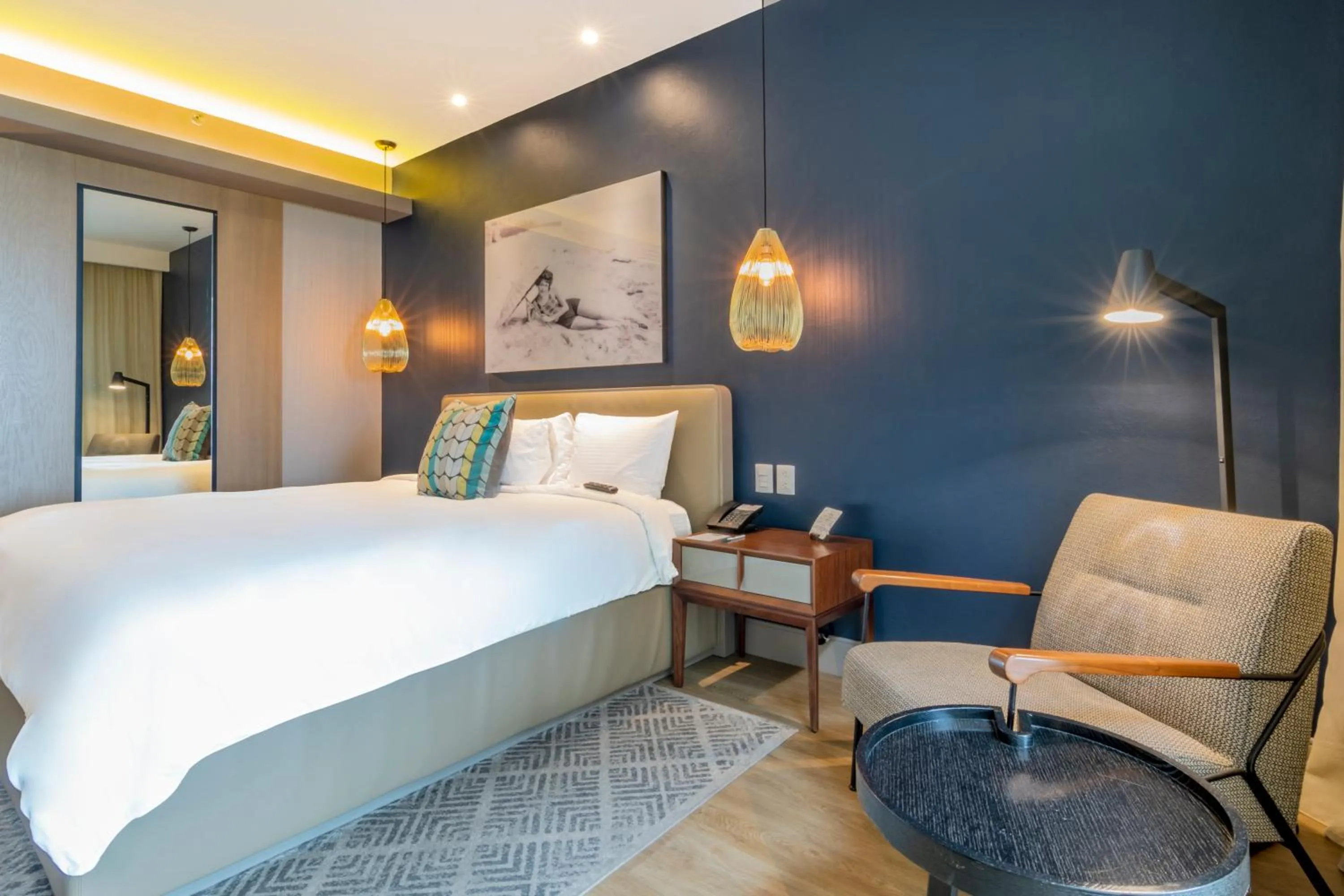 Bed in Torre Lucerna Hotel Ensenada