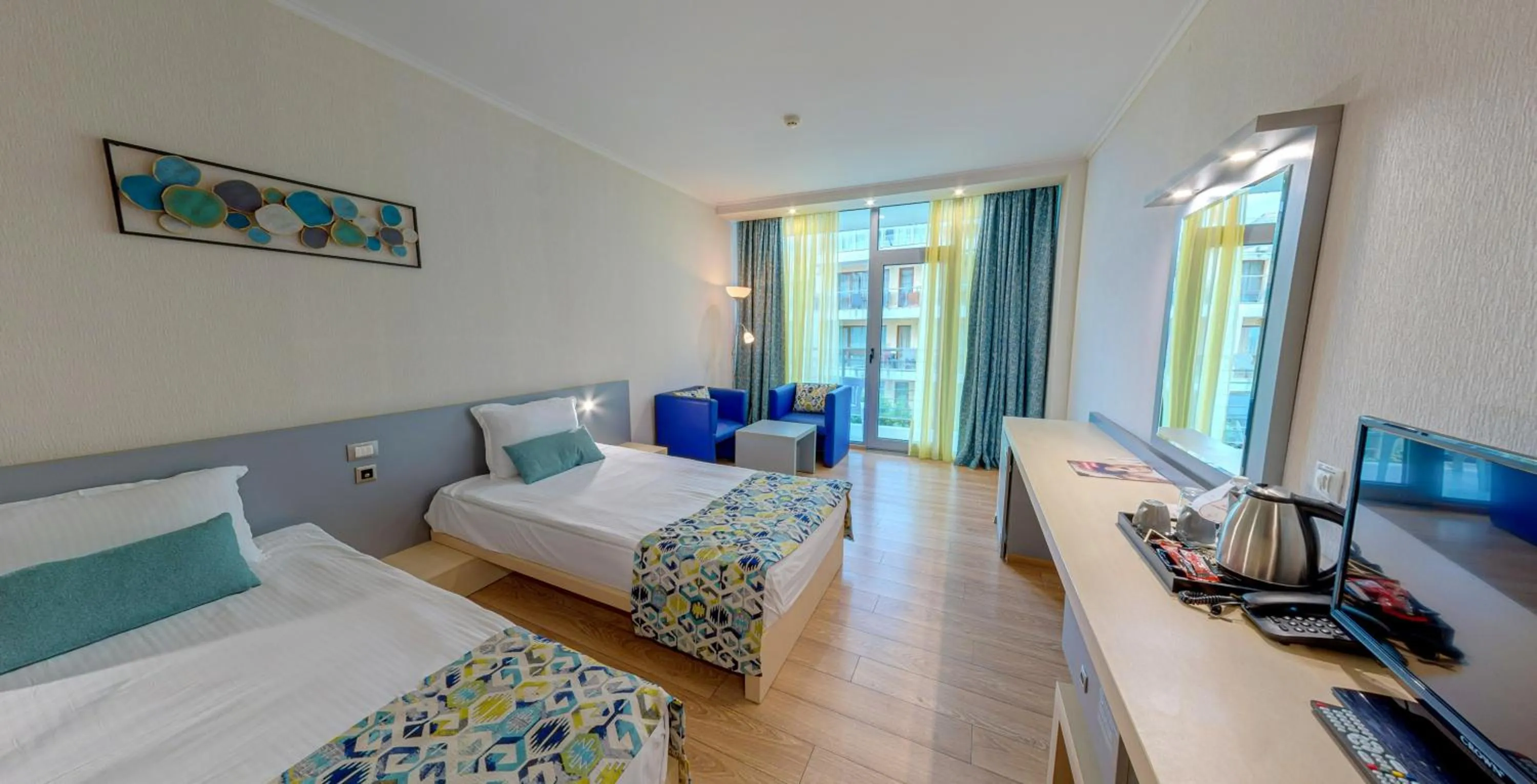 Double or Twin Room - single occupancy - Side Sea View in Sol Marina Palace Hotel - All Inclusive & Adults Only