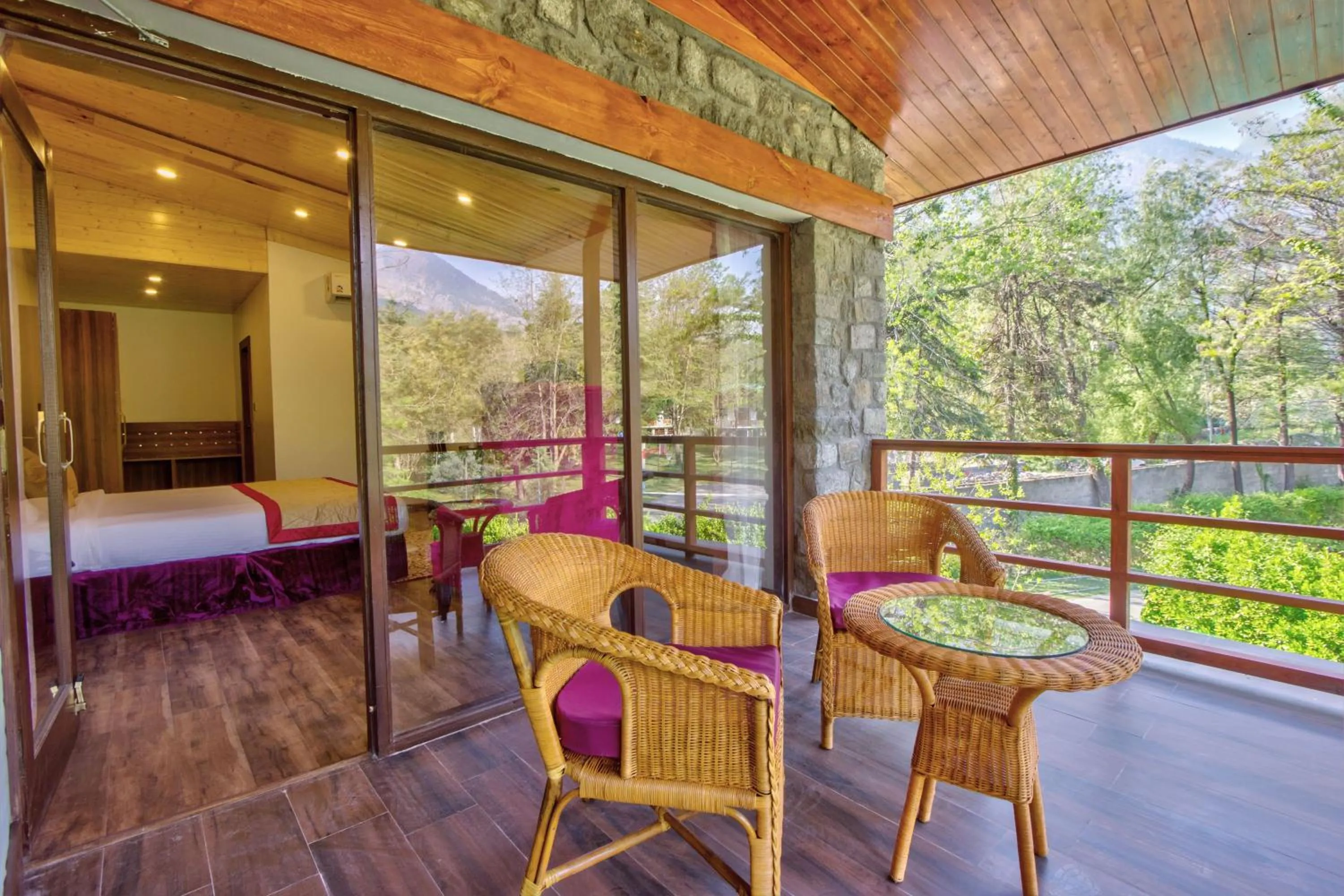 Balcony/Terrace in Span Resort and Spa, Manali