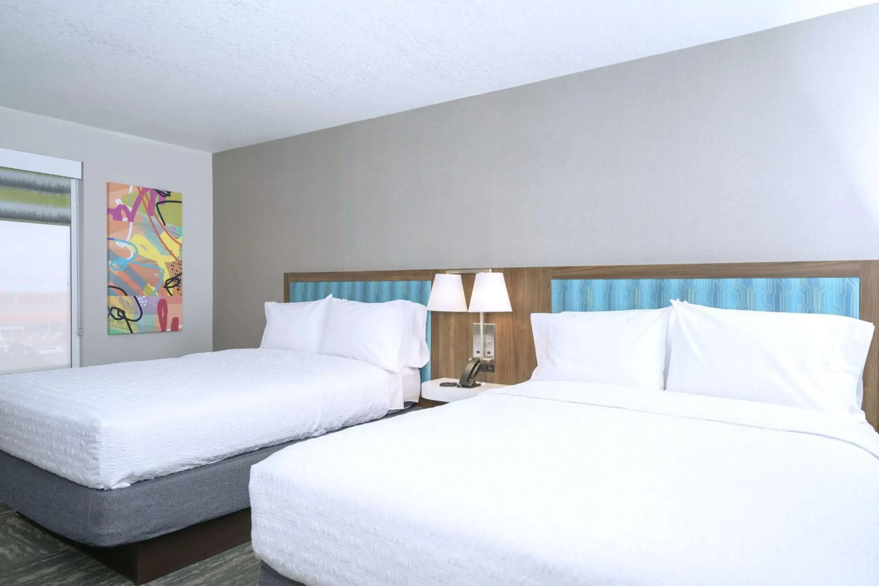 Room with Two Queen Beds - Non-Smoking in Hampton Inn Hays-North of I-70 Room with Two Queen Beds - Non-Smoking in Hampton Inn Hays-North of I-70