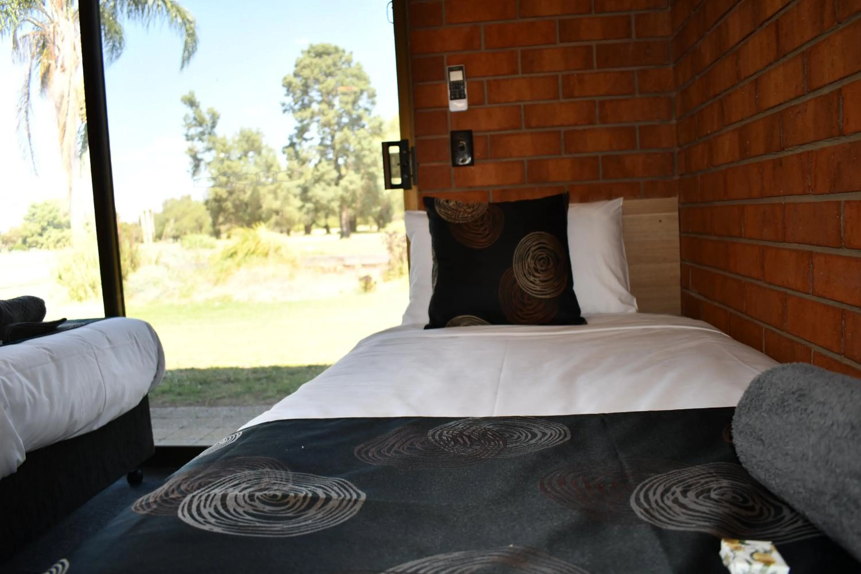 Bed in Berrigan Motel