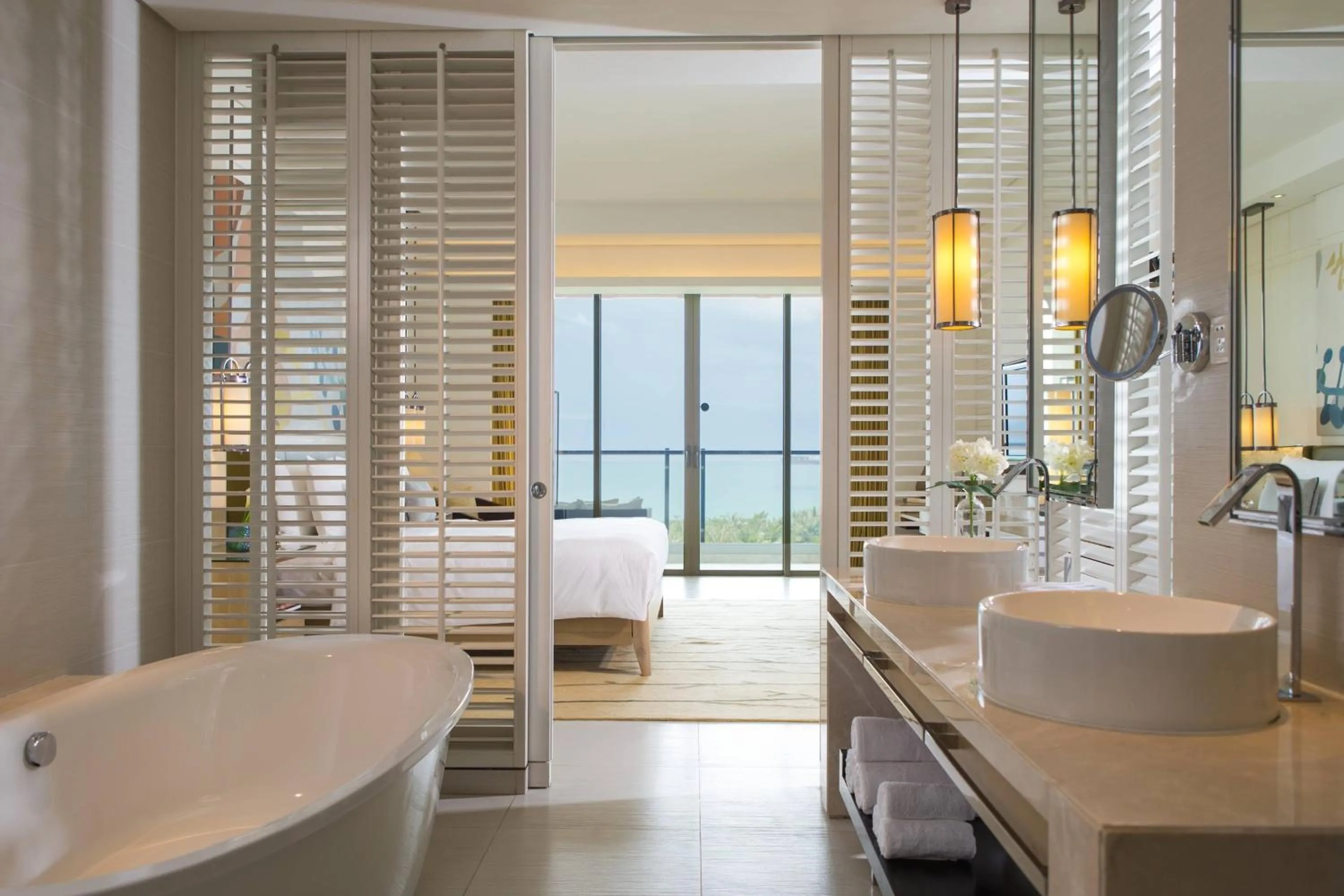 Bathroom in Renaissance Sanya Haitang Bay Resort