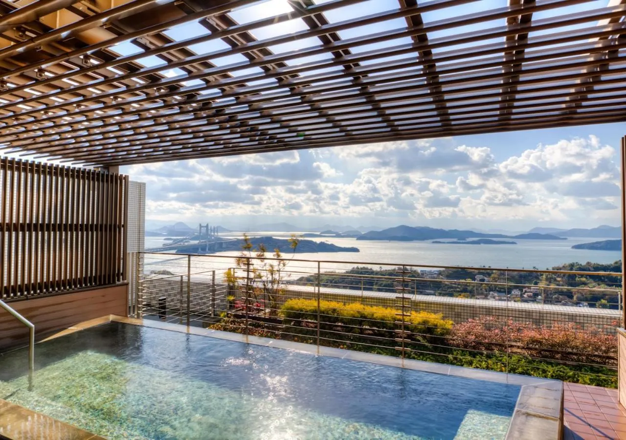 Open Air Bath in Setouchi Kojima Hotel Kurashiki
