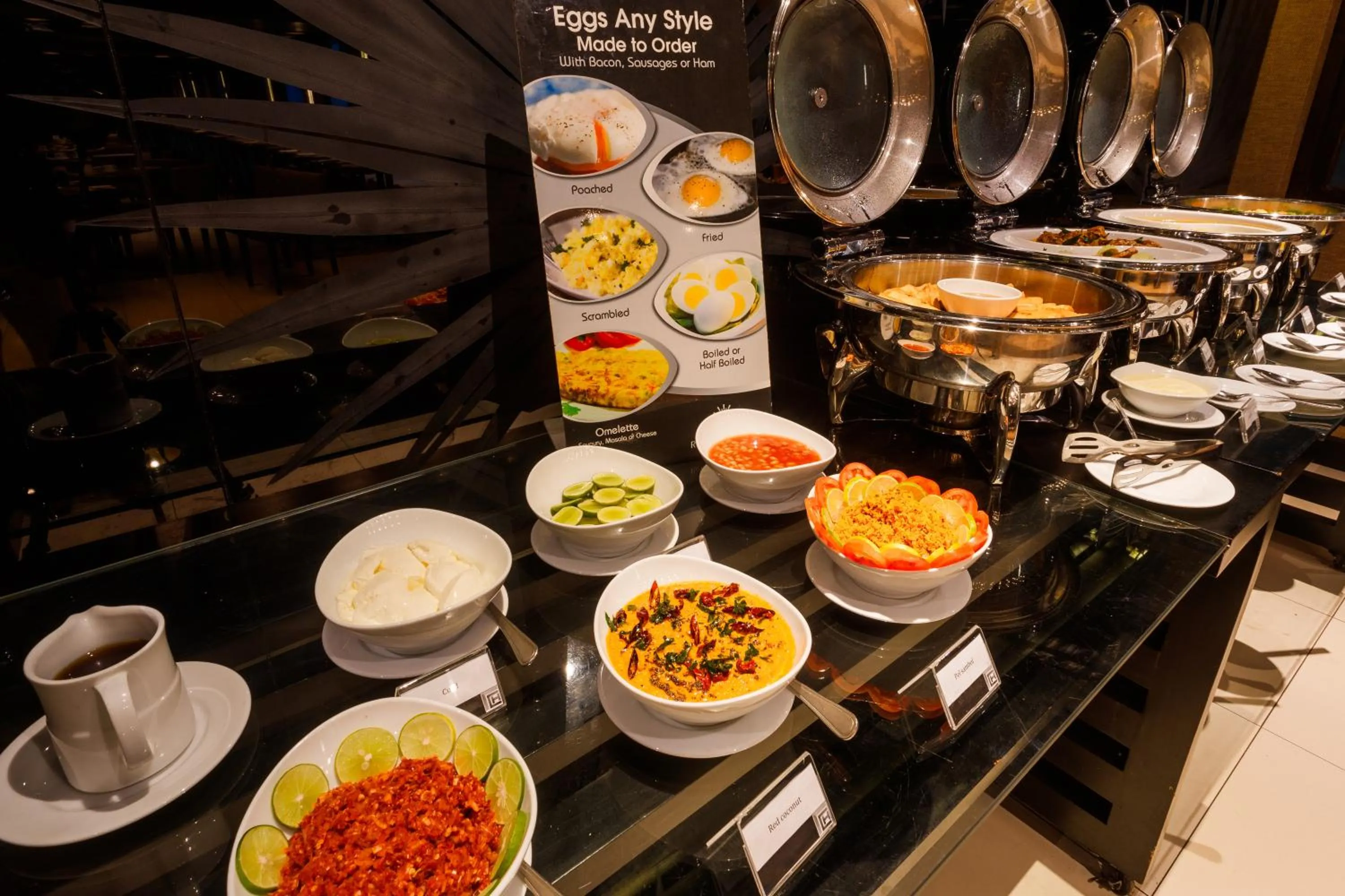 Buffet breakfast in Renuka City Hotel