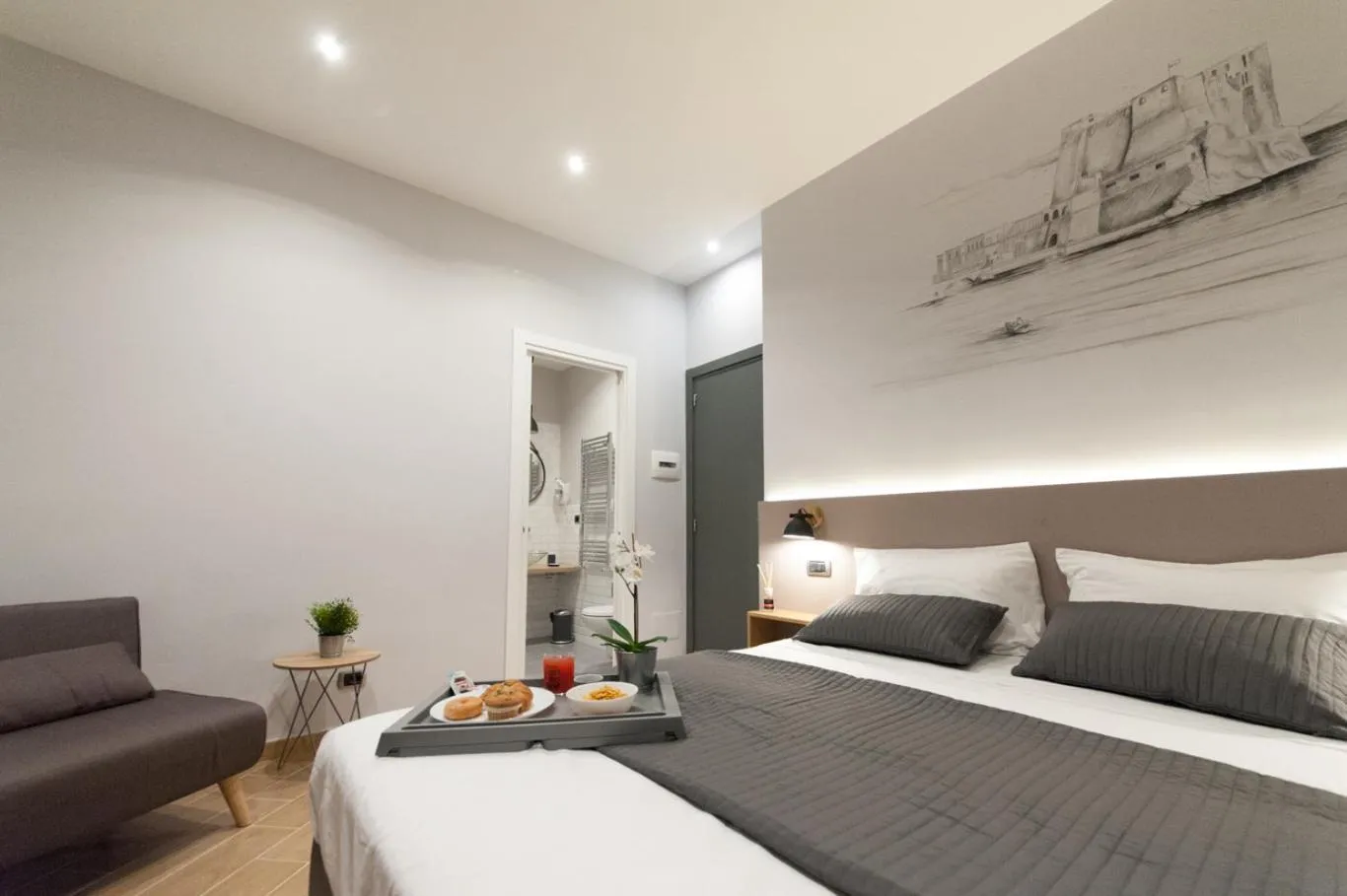 Toilet, Bed in Eco di Napoli