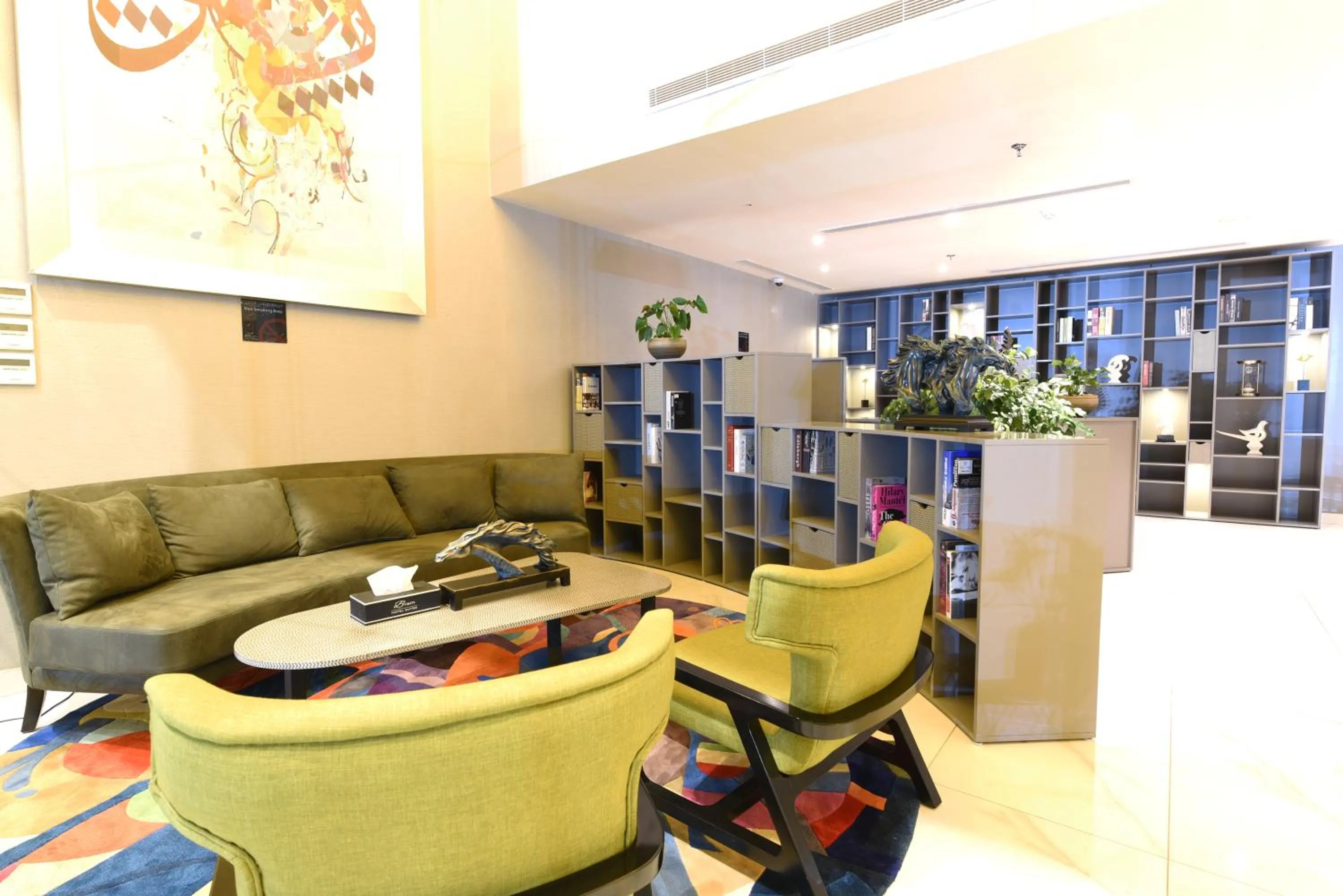 Seating area in Bram Suites