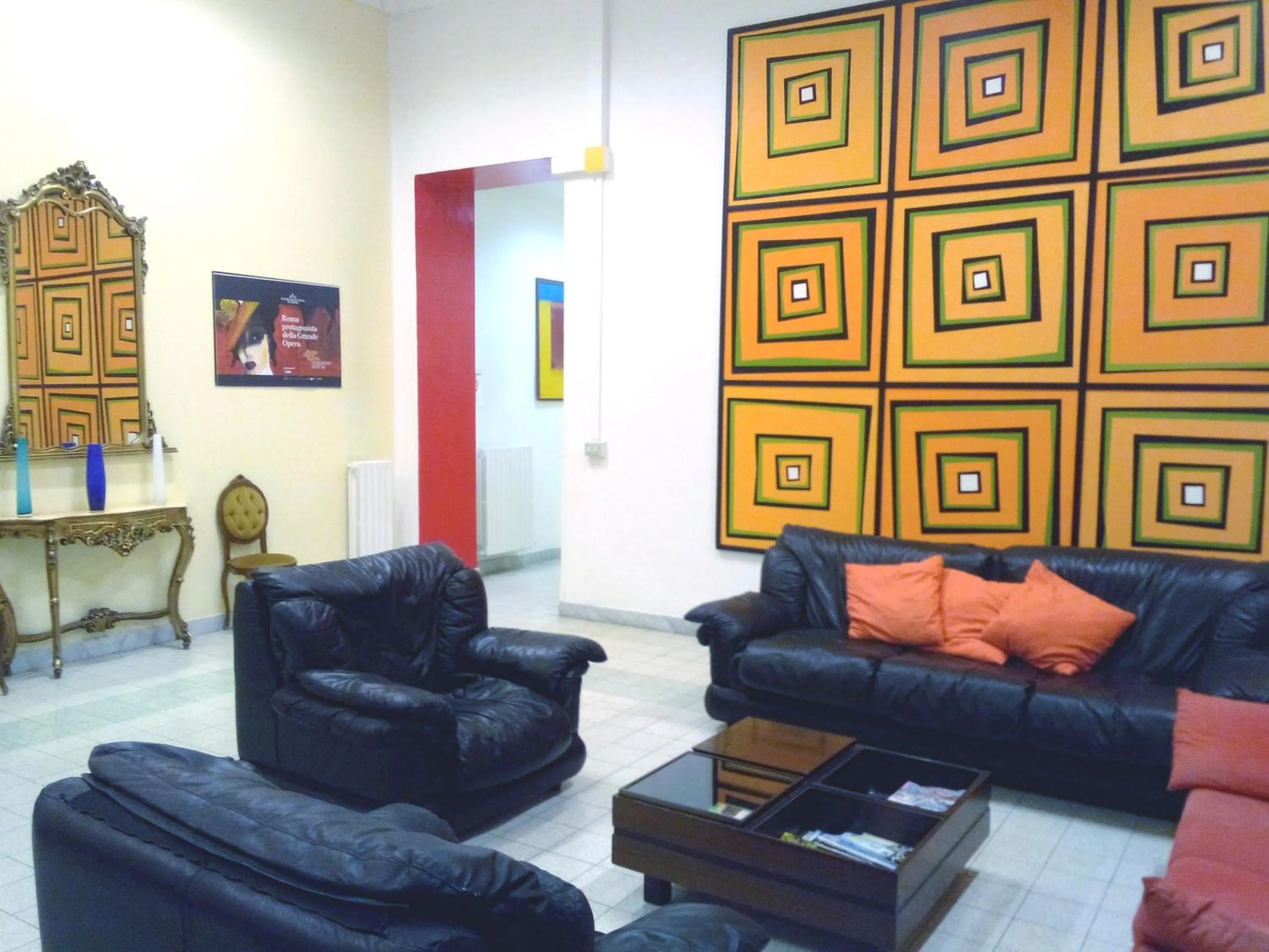 Lobby or reception in Litus Roma Hostel