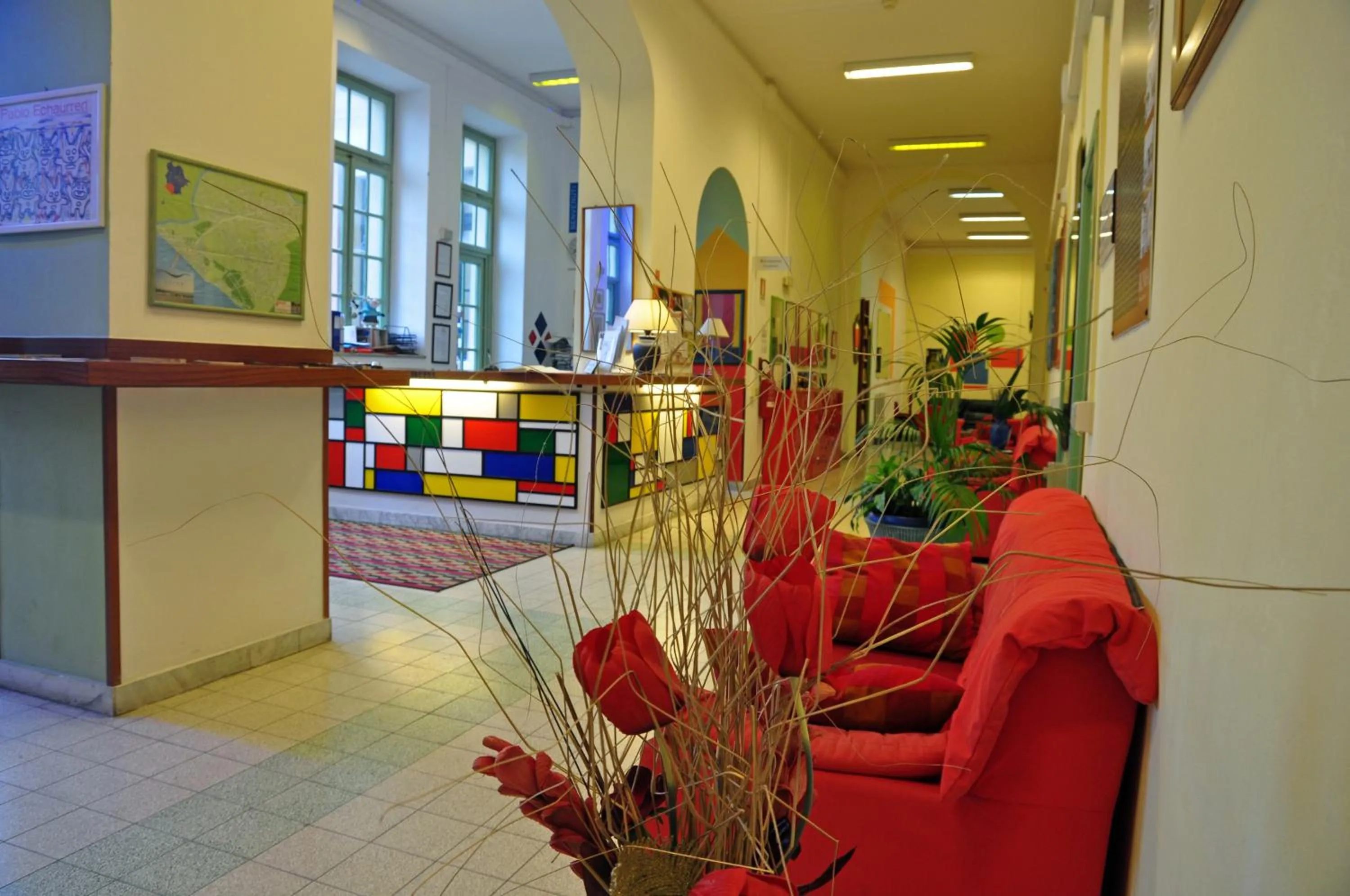 Lobby or reception in Litus Roma Hostel