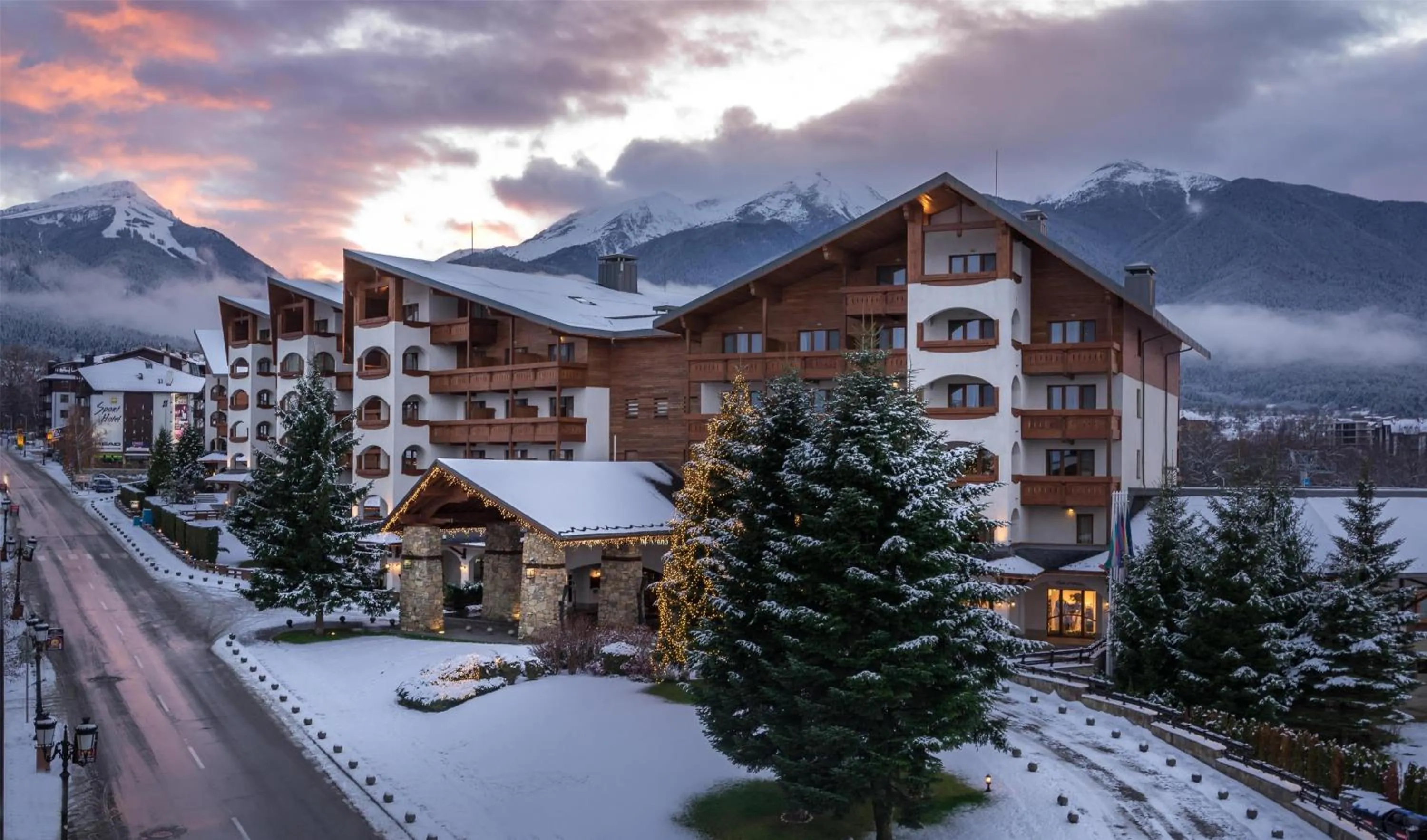 Property building in Kempinski Hotel Grand Arena Bansko