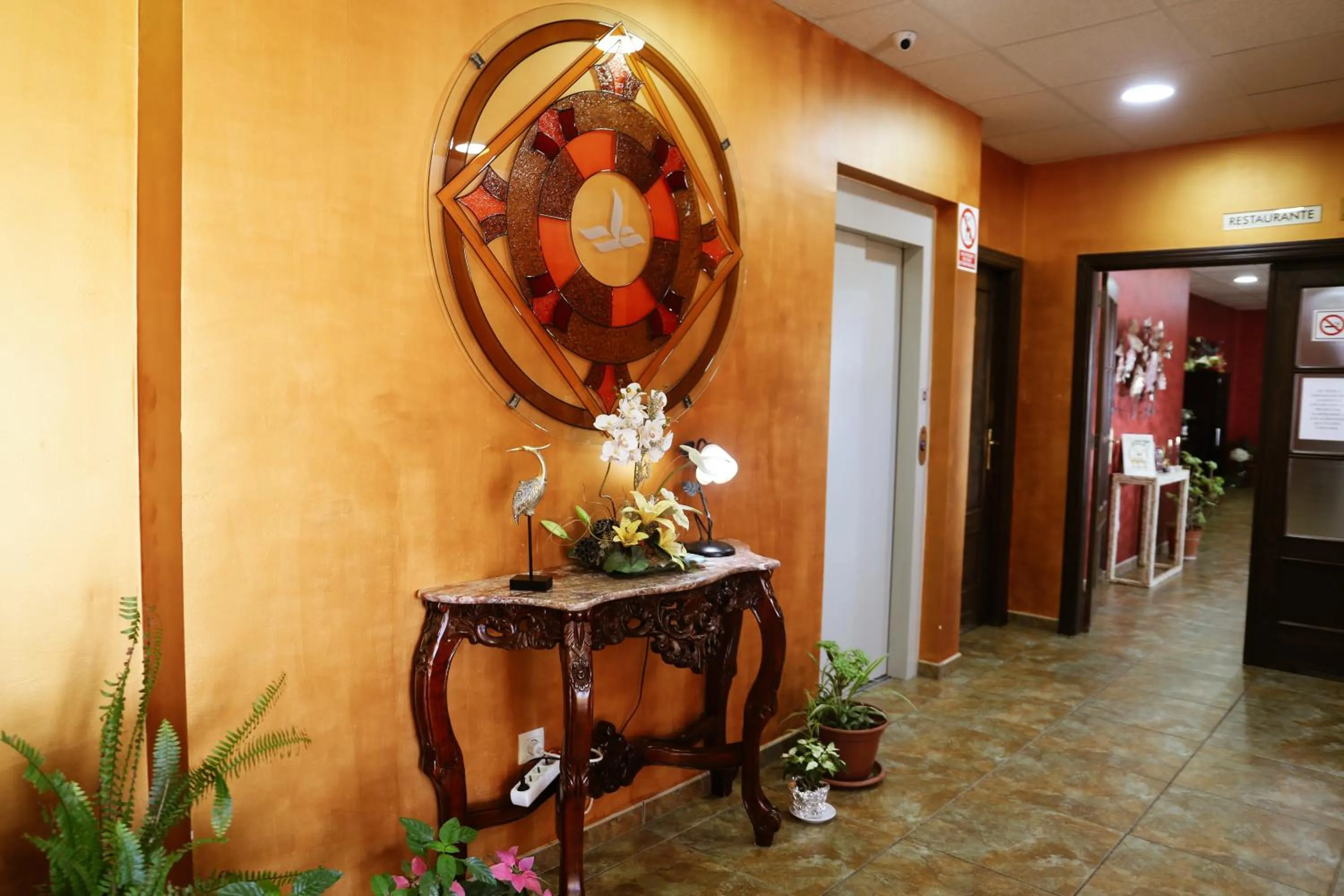 Lobby or reception in Hotel Restaurante Sostenible La Laguna