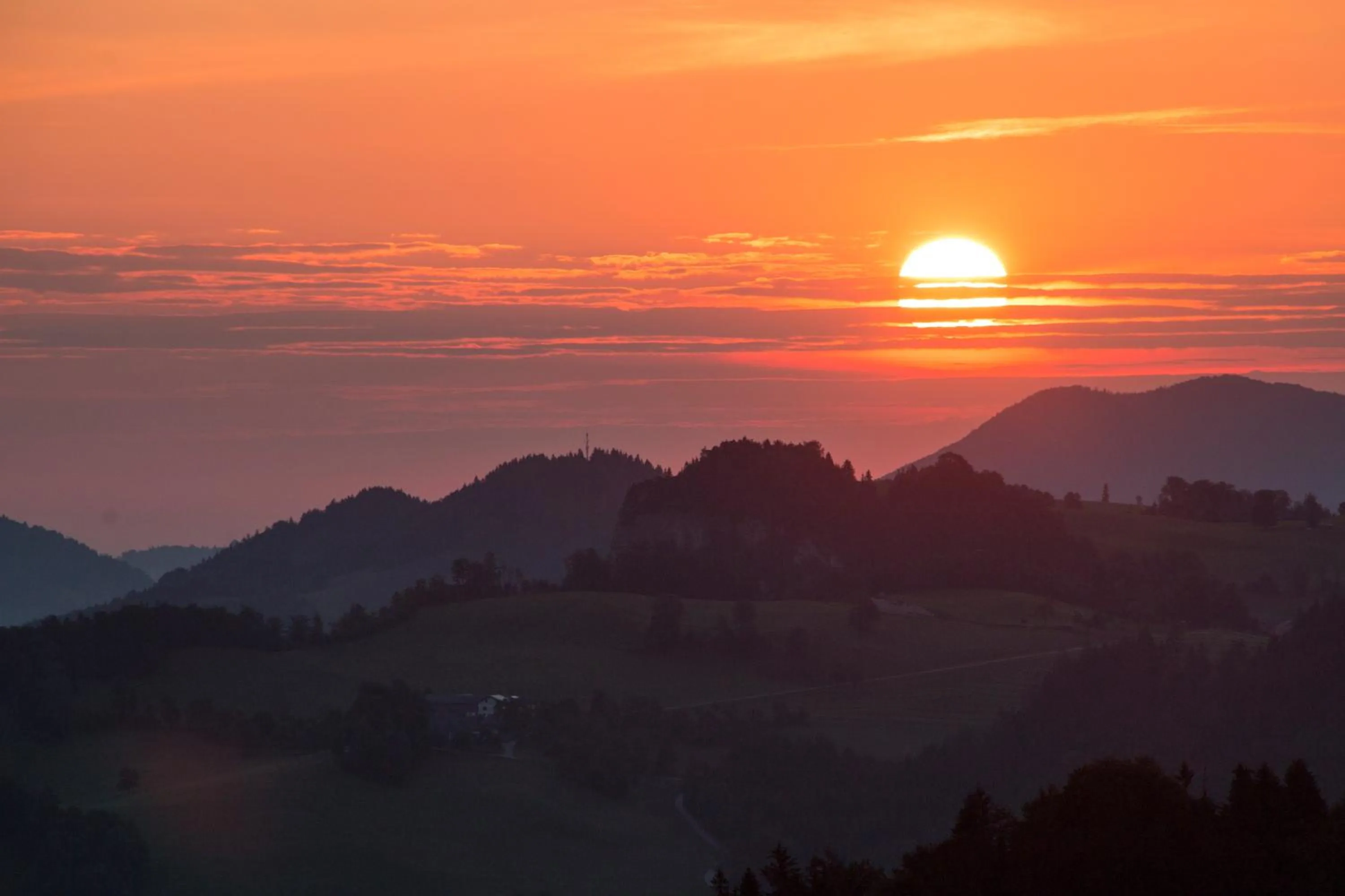 Sunrise in Hotel Restaurant Winterbach