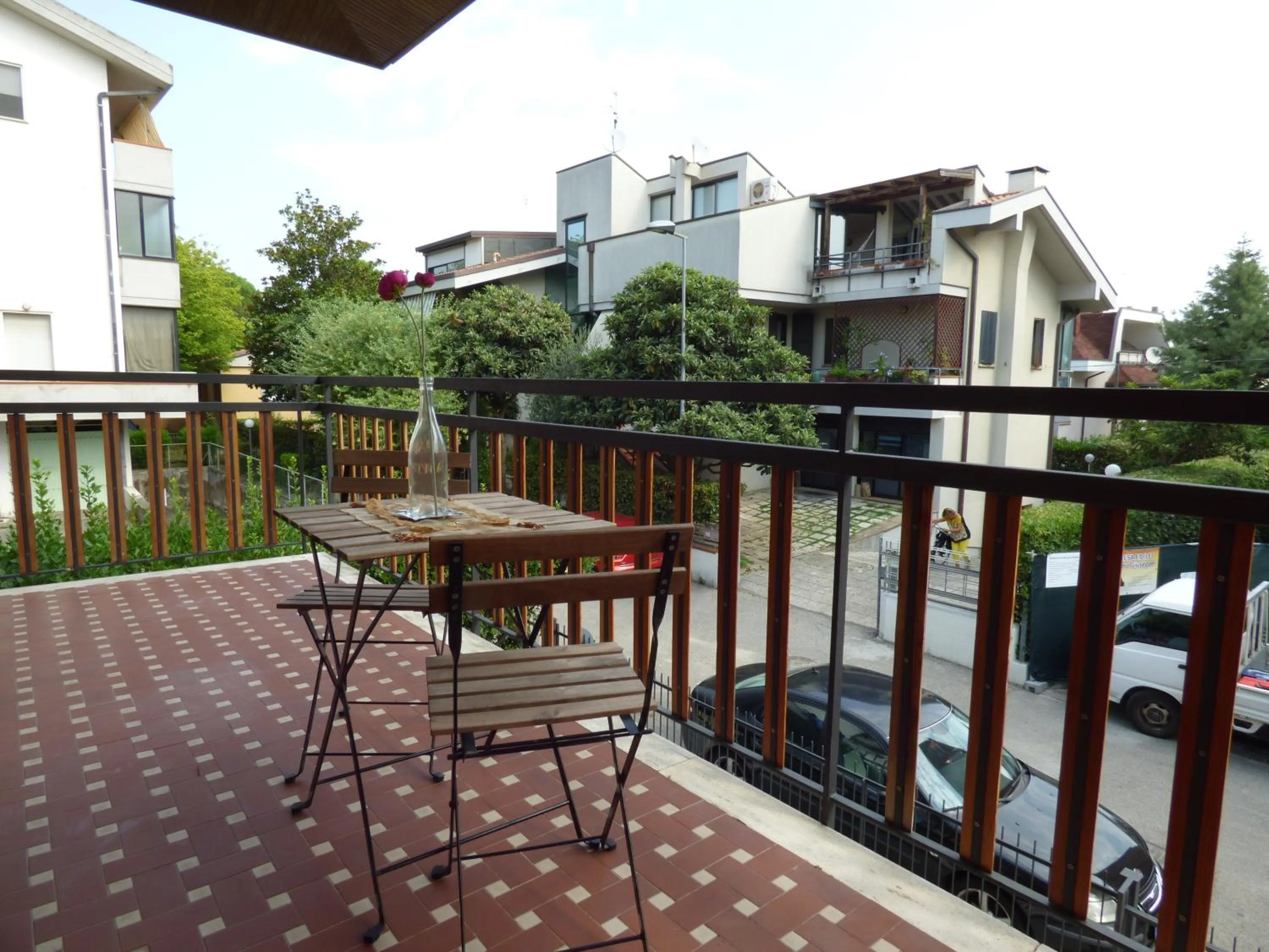 Balcony/Terrace in B&B Villa Montreux