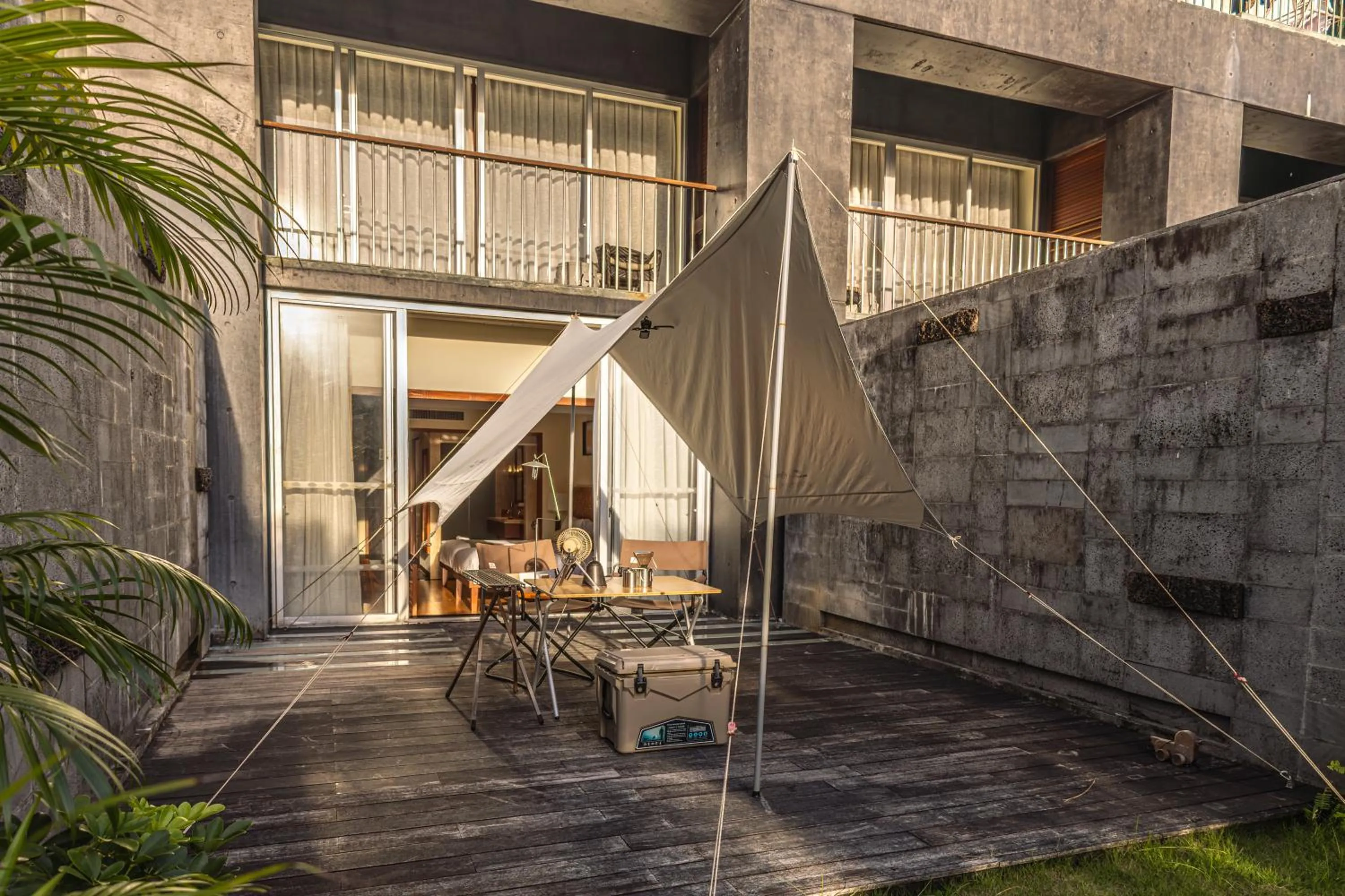 Inner courtyard view in Mandarin Oriental, Sanya