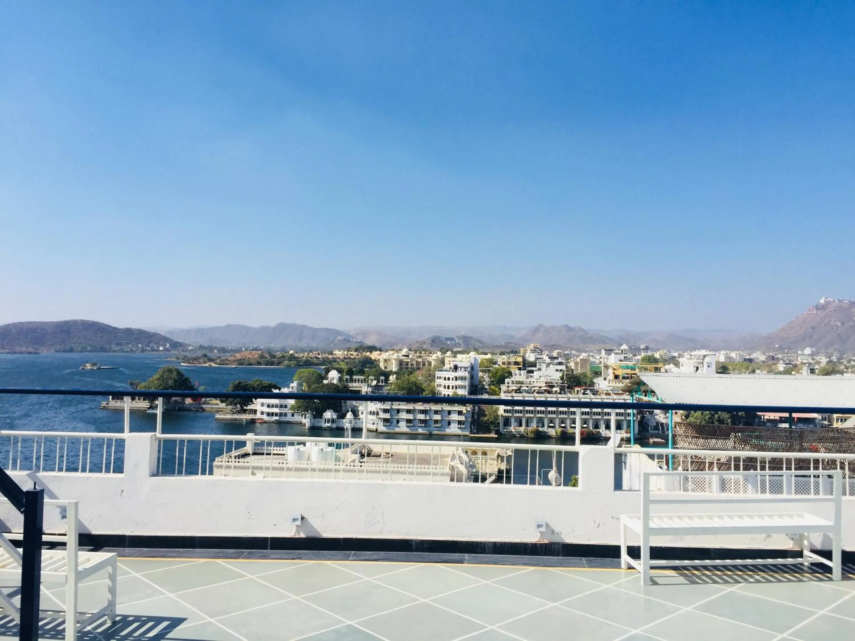 Balcony/Terrace in Maa Ji House on Lake Pichola
