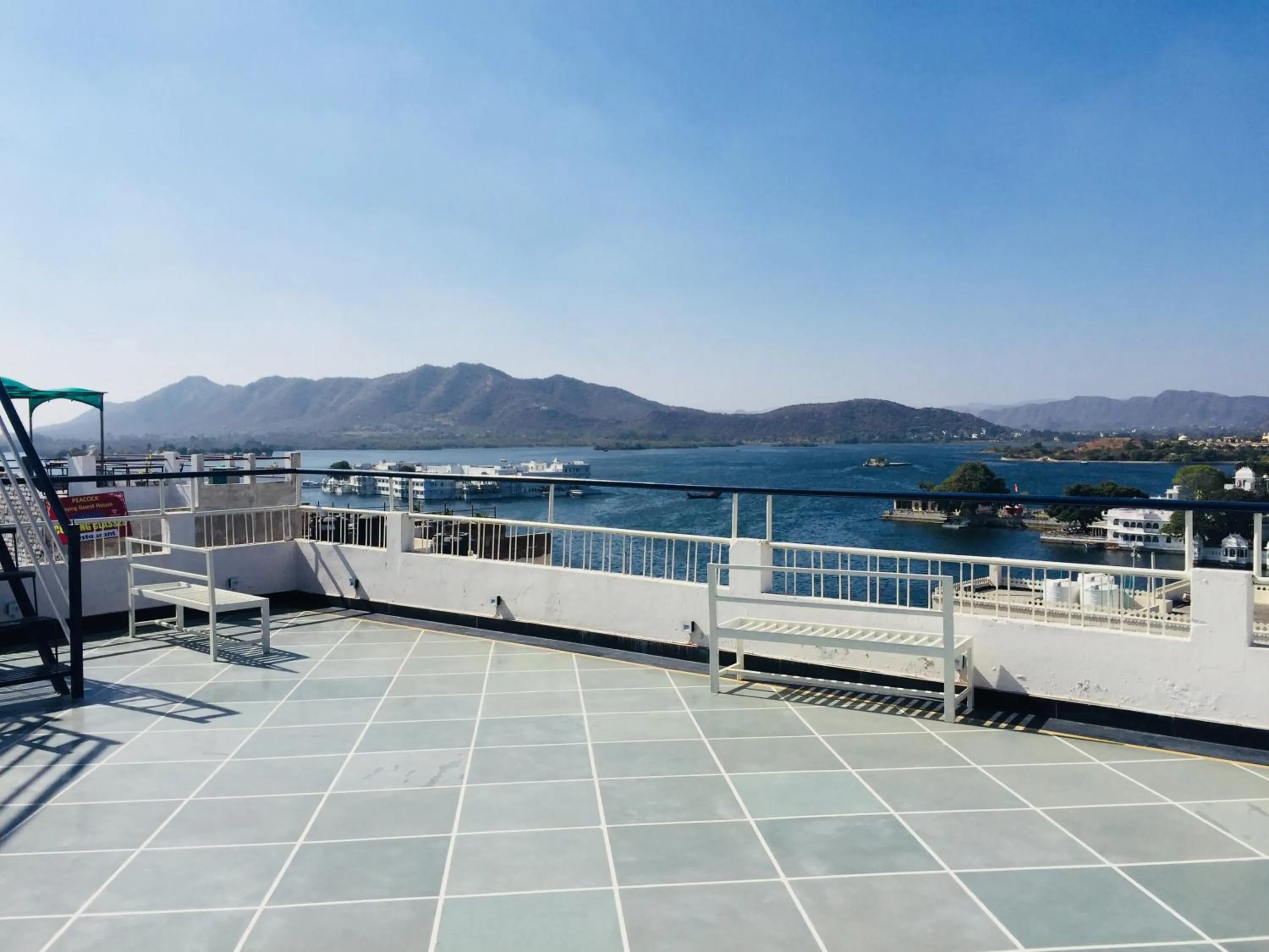 Balcony/Terrace in Maa Ji House on Lake Pichola