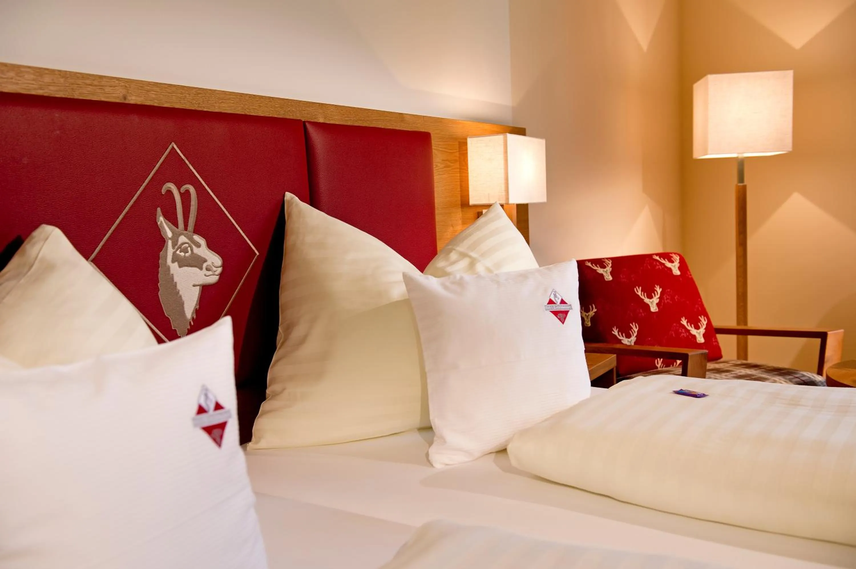 Decorative detail, Bed in Hotel Kerschbaumer