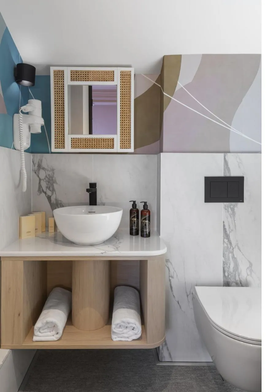 Bathroom in Oborishte 63,The Art Boutique Hotel by Sandglass