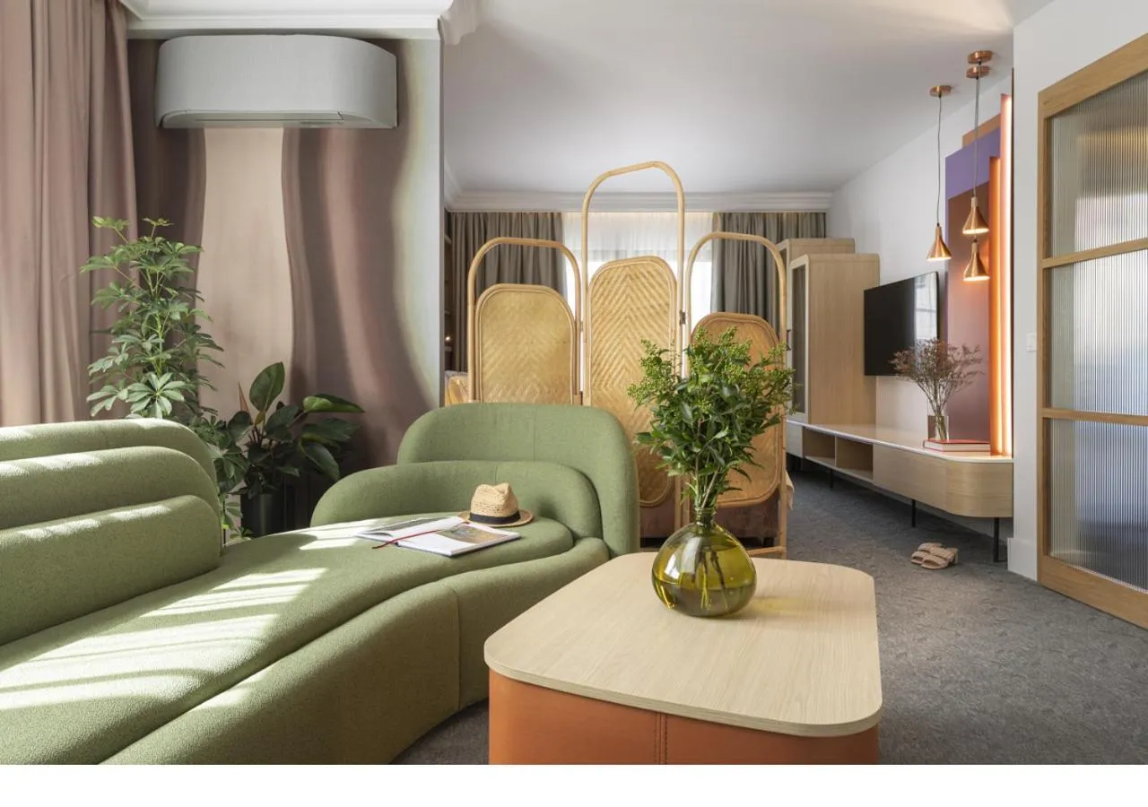 Living room in Oborishte 63,The Art Boutique Hotel by Sandglass