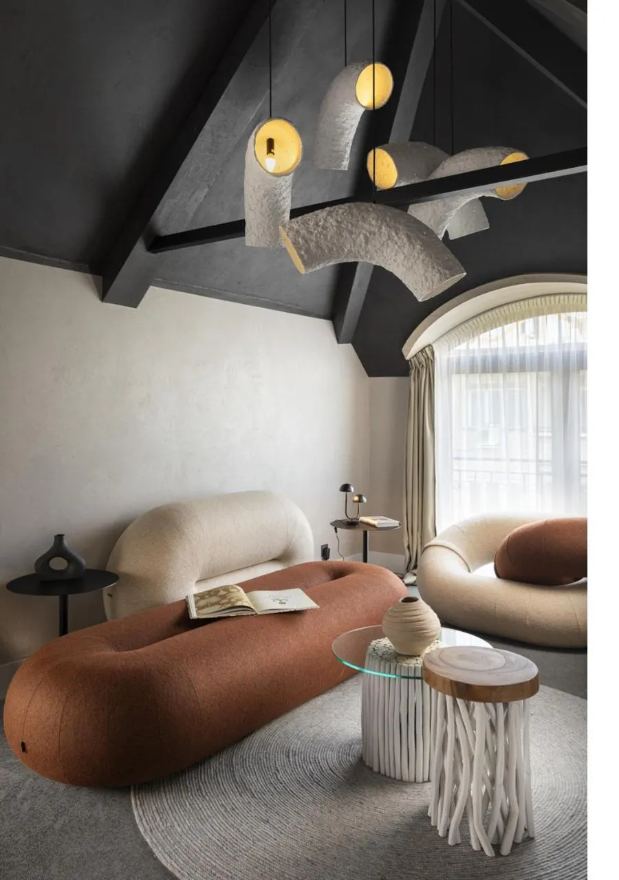 Living room, Bed in Oborishte 63,The Art Boutique Hotel by Sandglass