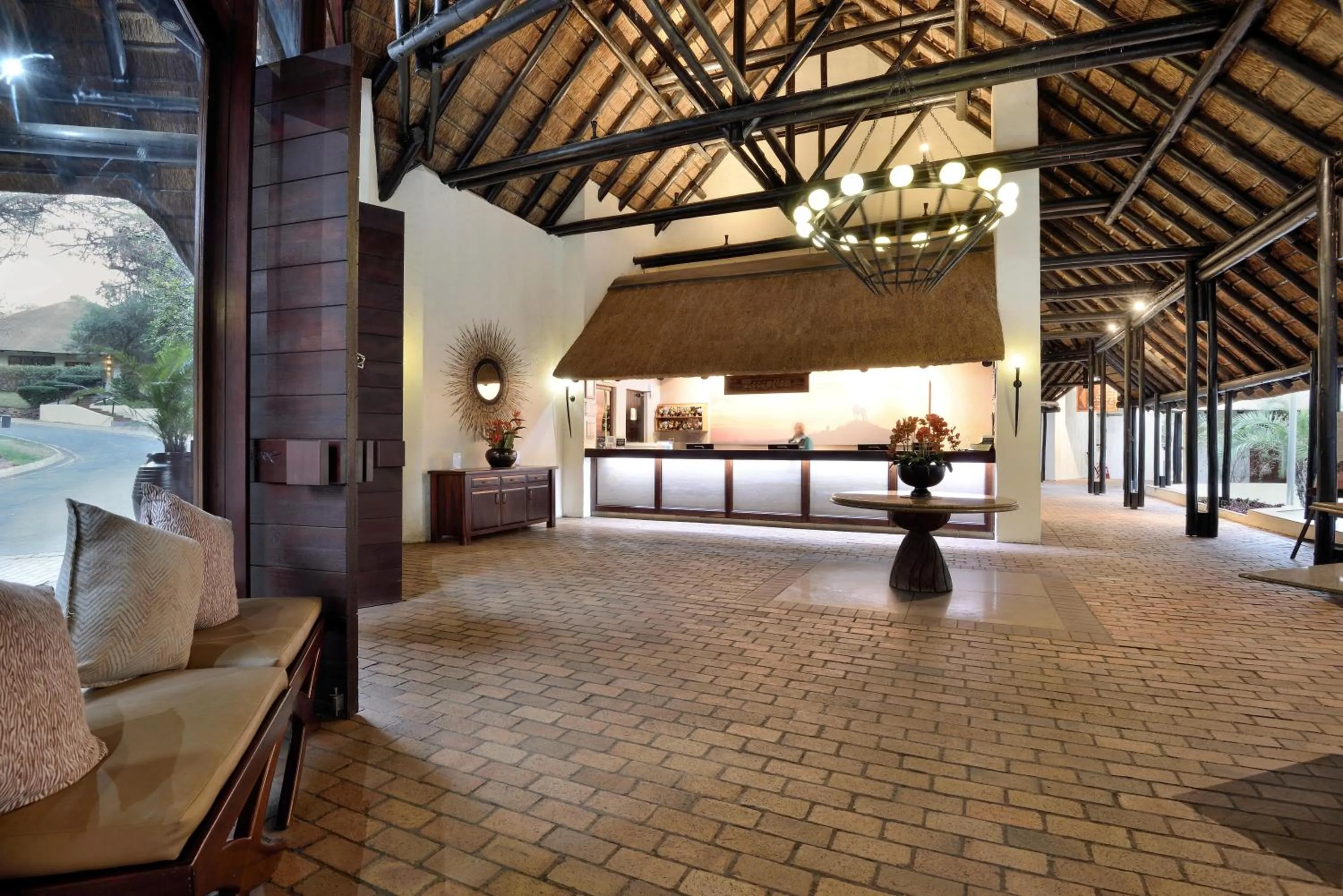 Lobby or reception in Kwa Maritane Lodge