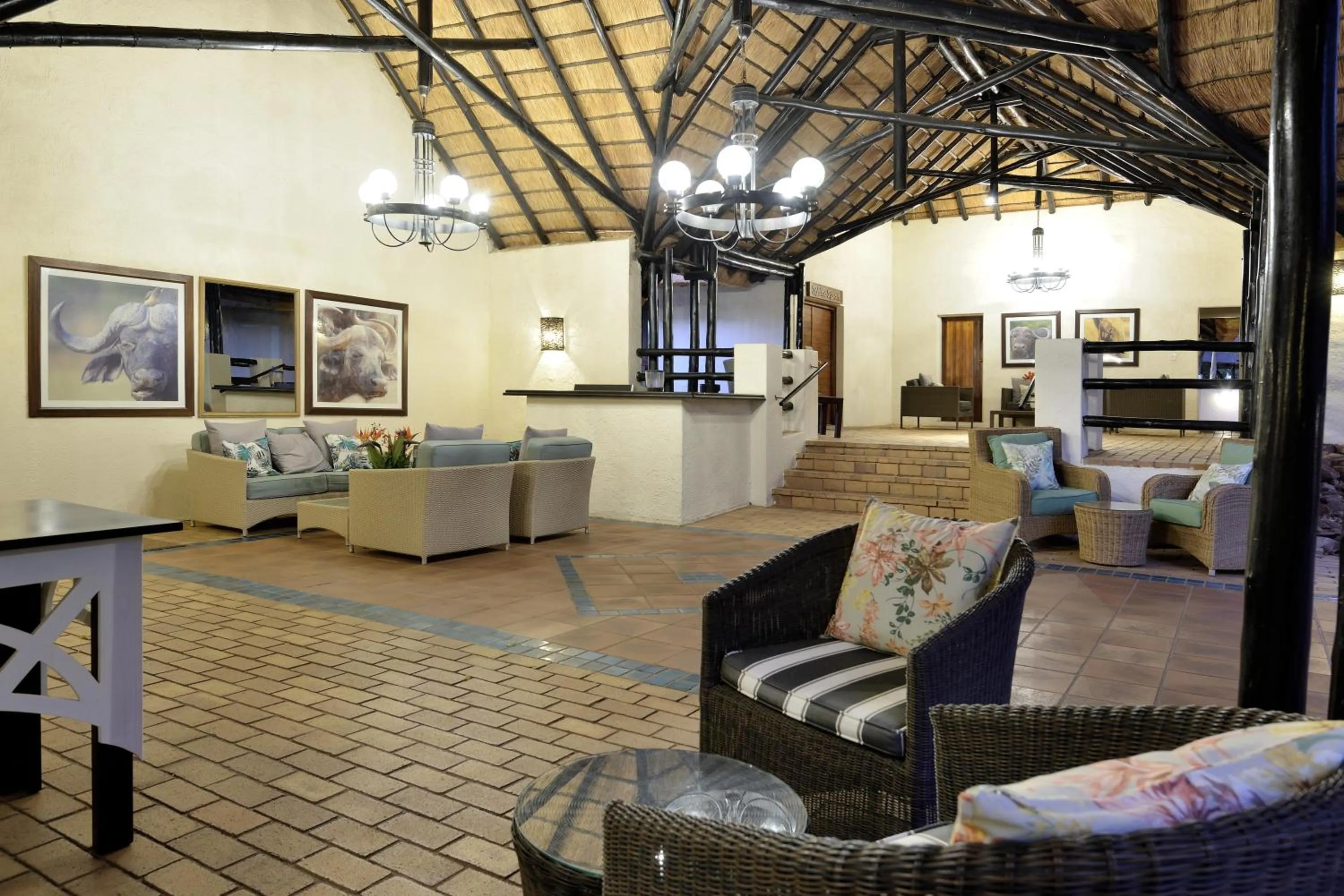 Lobby or reception in Kwa Maritane Lodge