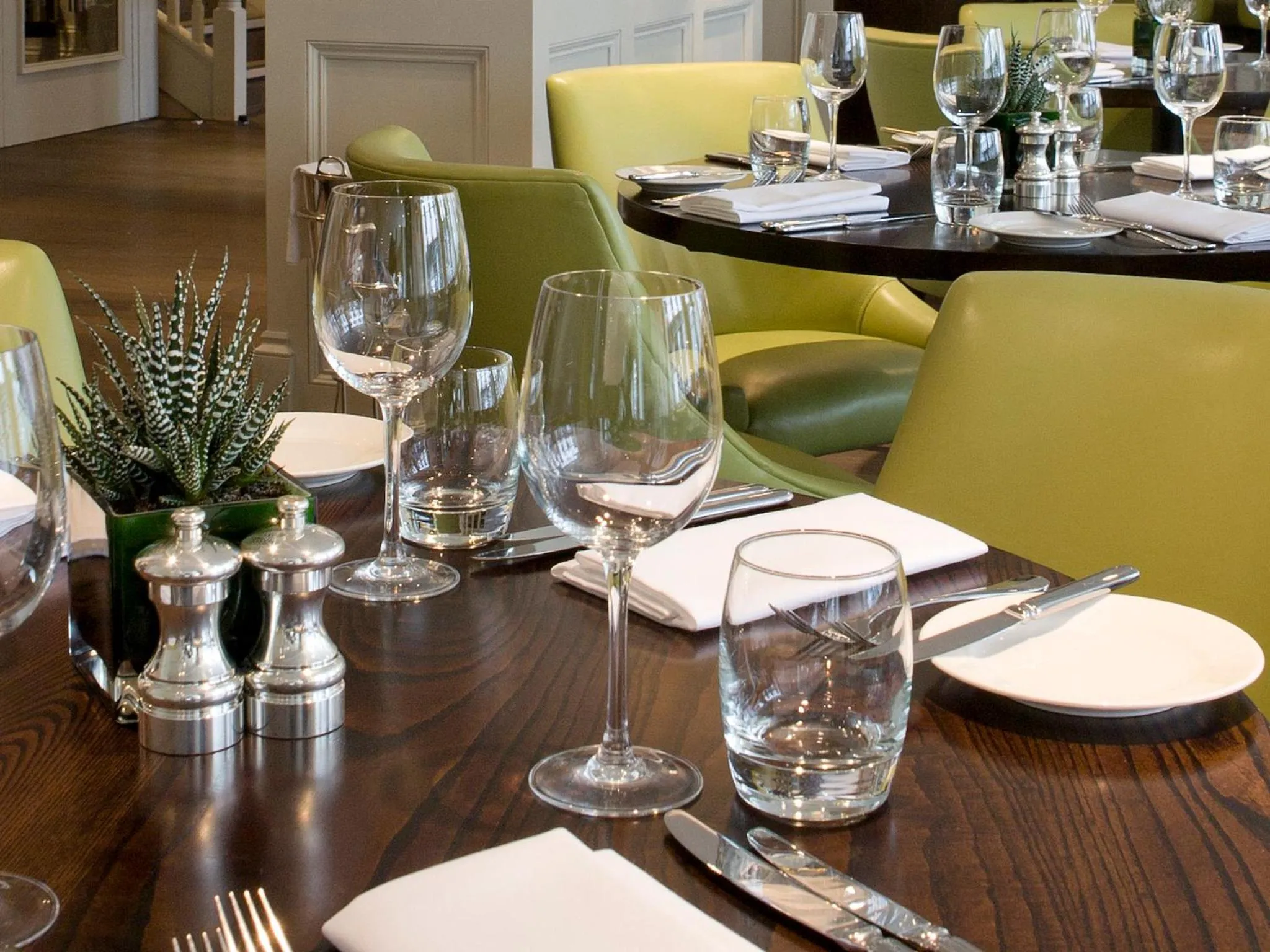 Dining area in The Barbican Rooms