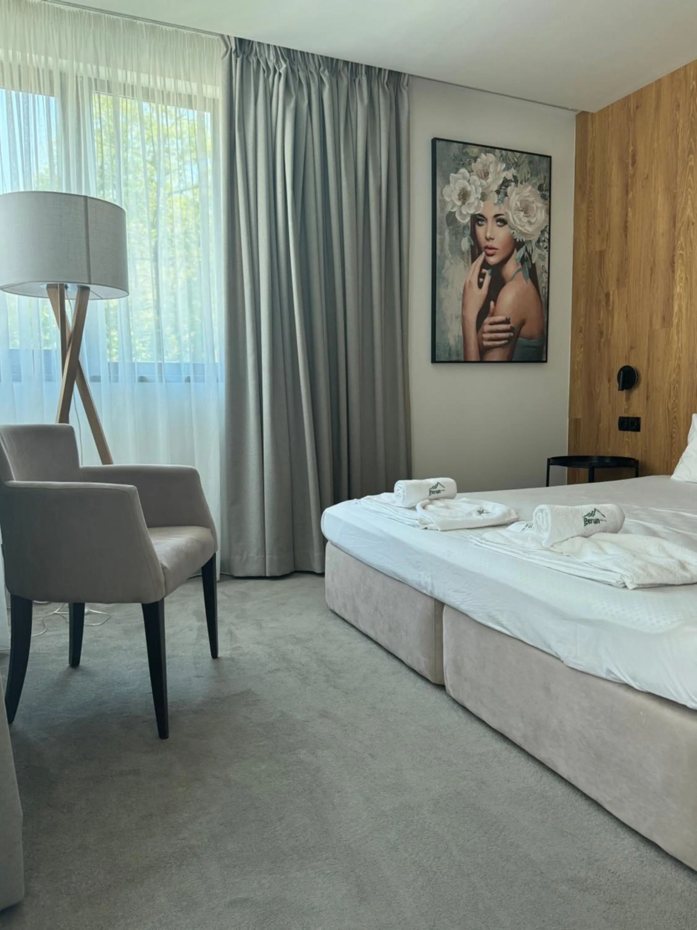 Bed in Perun Hotel Sandanski