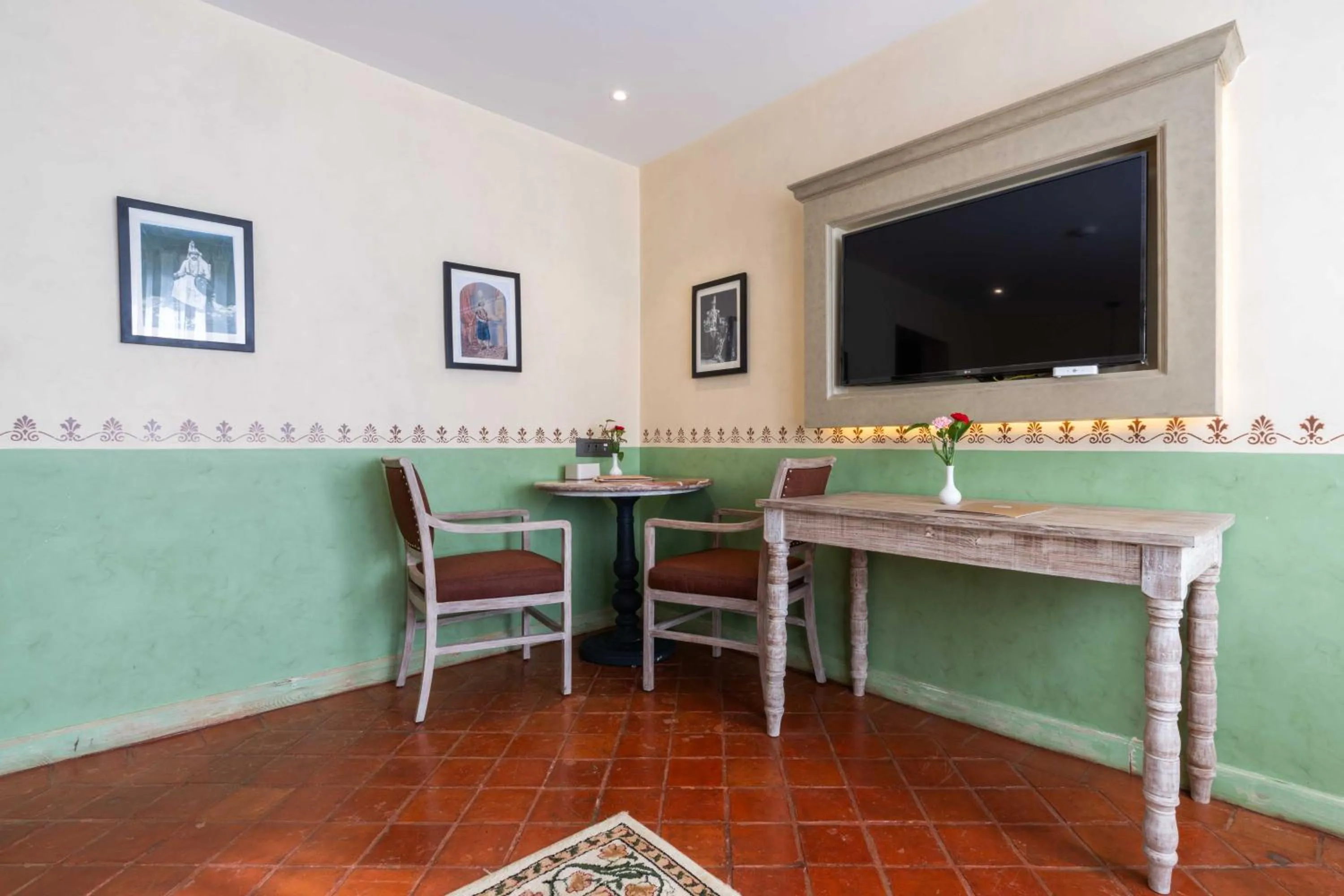 Dining area in Nepali Ghar Hotel, Thamel - Your Home In Nepal