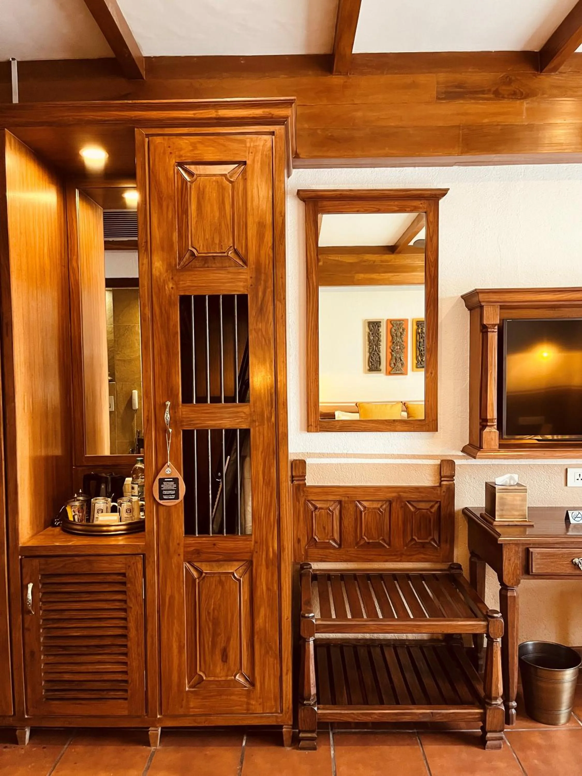 Photo of the whole room, Bed in Nepali Ghar Hotel, Thamel - Your Home In Nepal