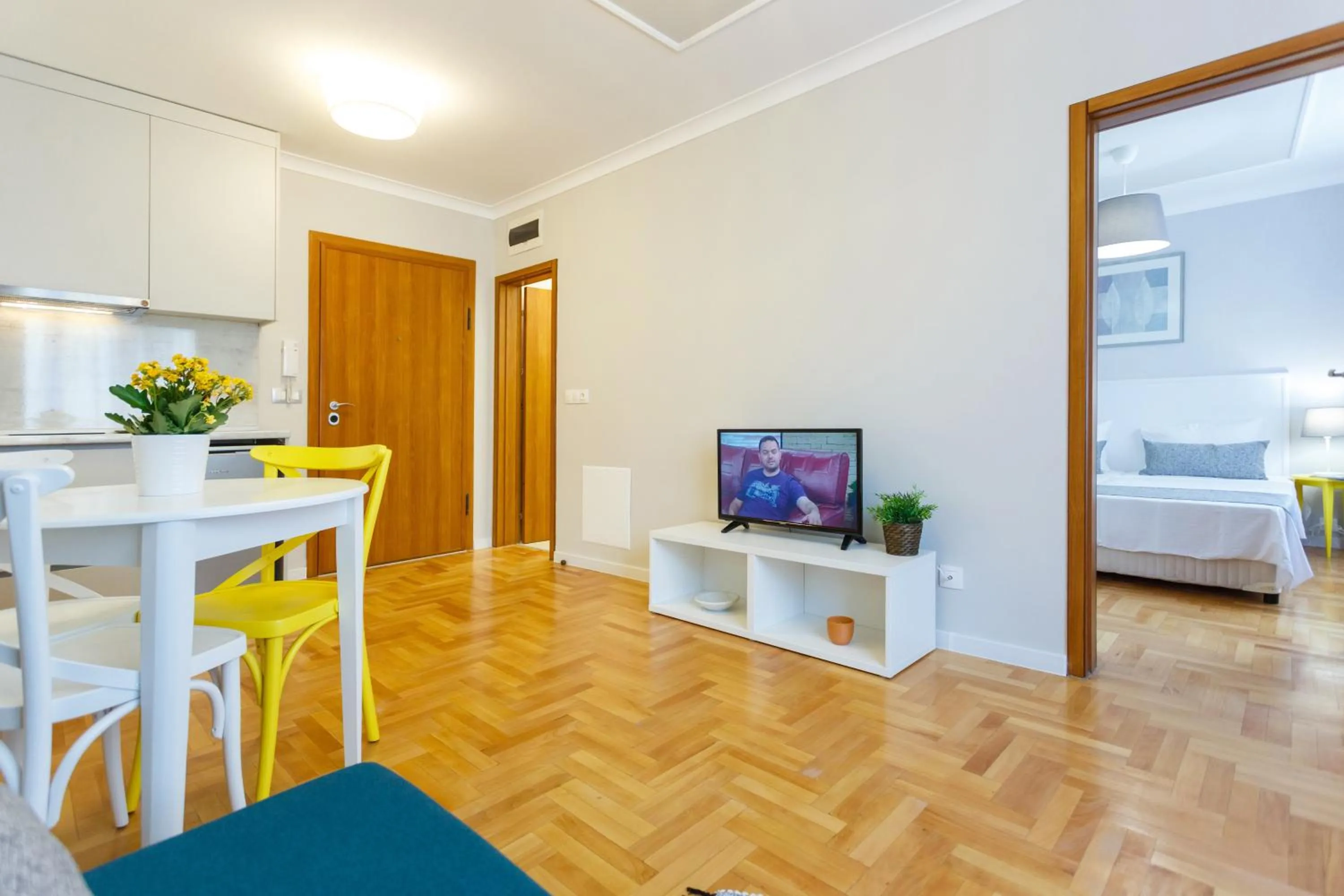 Communal lounge/ TV room, Bed in CityResidence Aparthotel