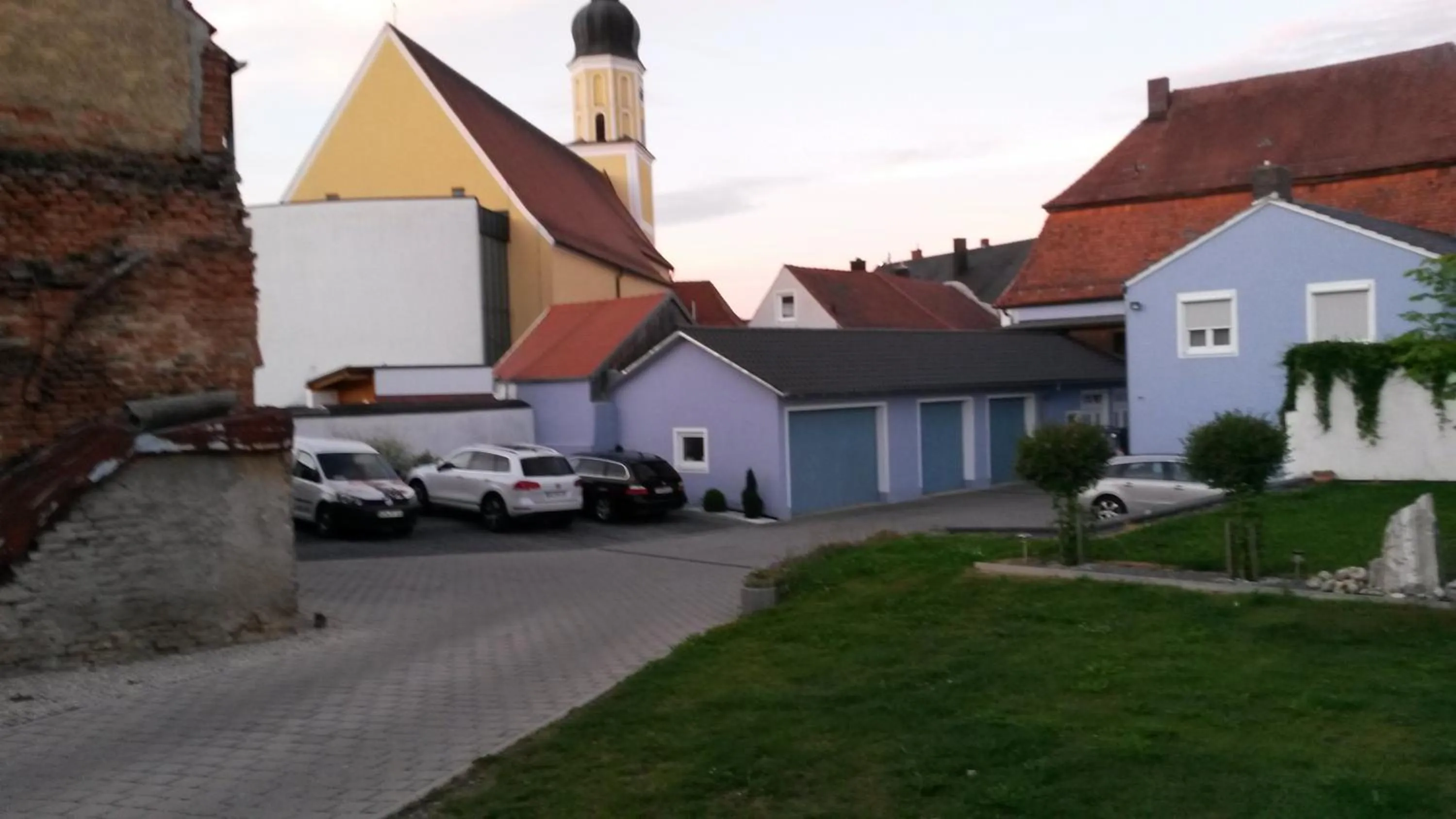 Patio in Pension "Zum Raubritter"