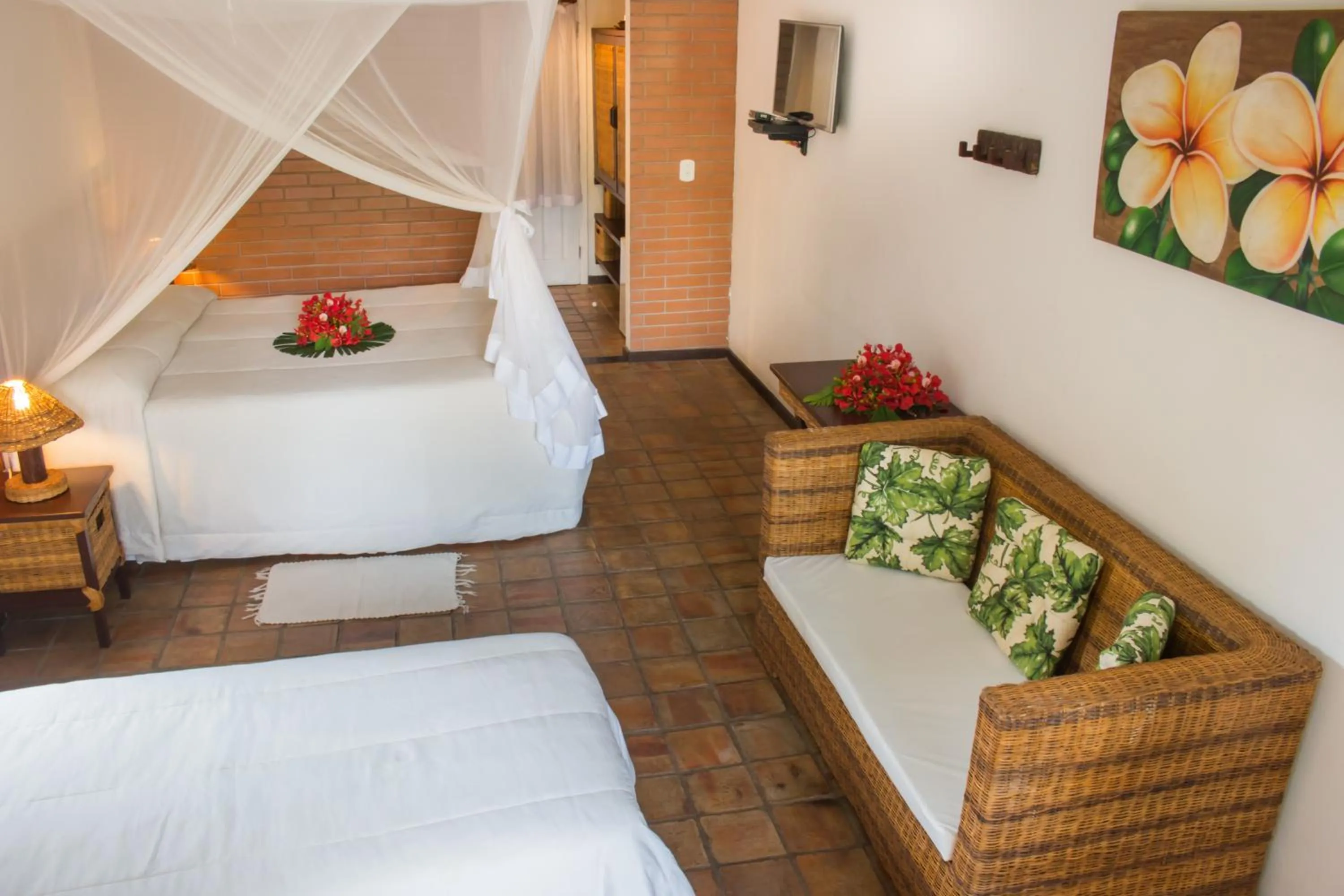 Bed in Hotel Espelho D'Água Arraial e Beach Club