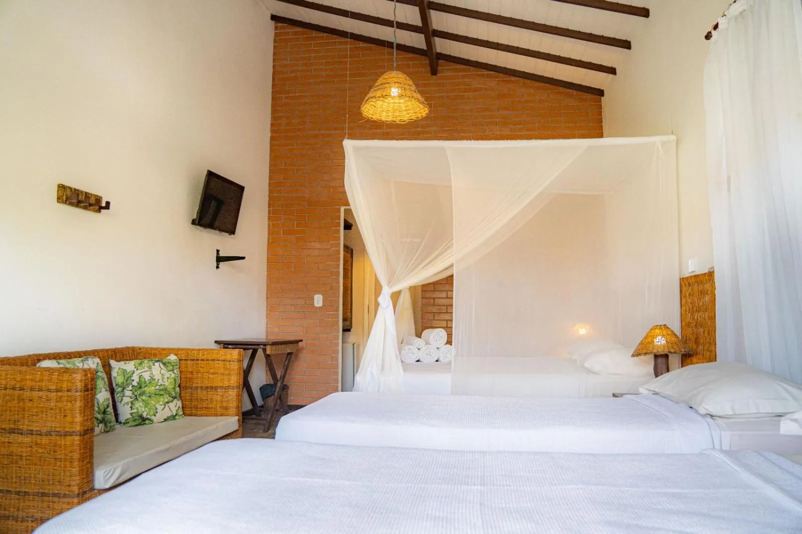 Bed in Hotel Espelho D'Água Arraial e Beach Club